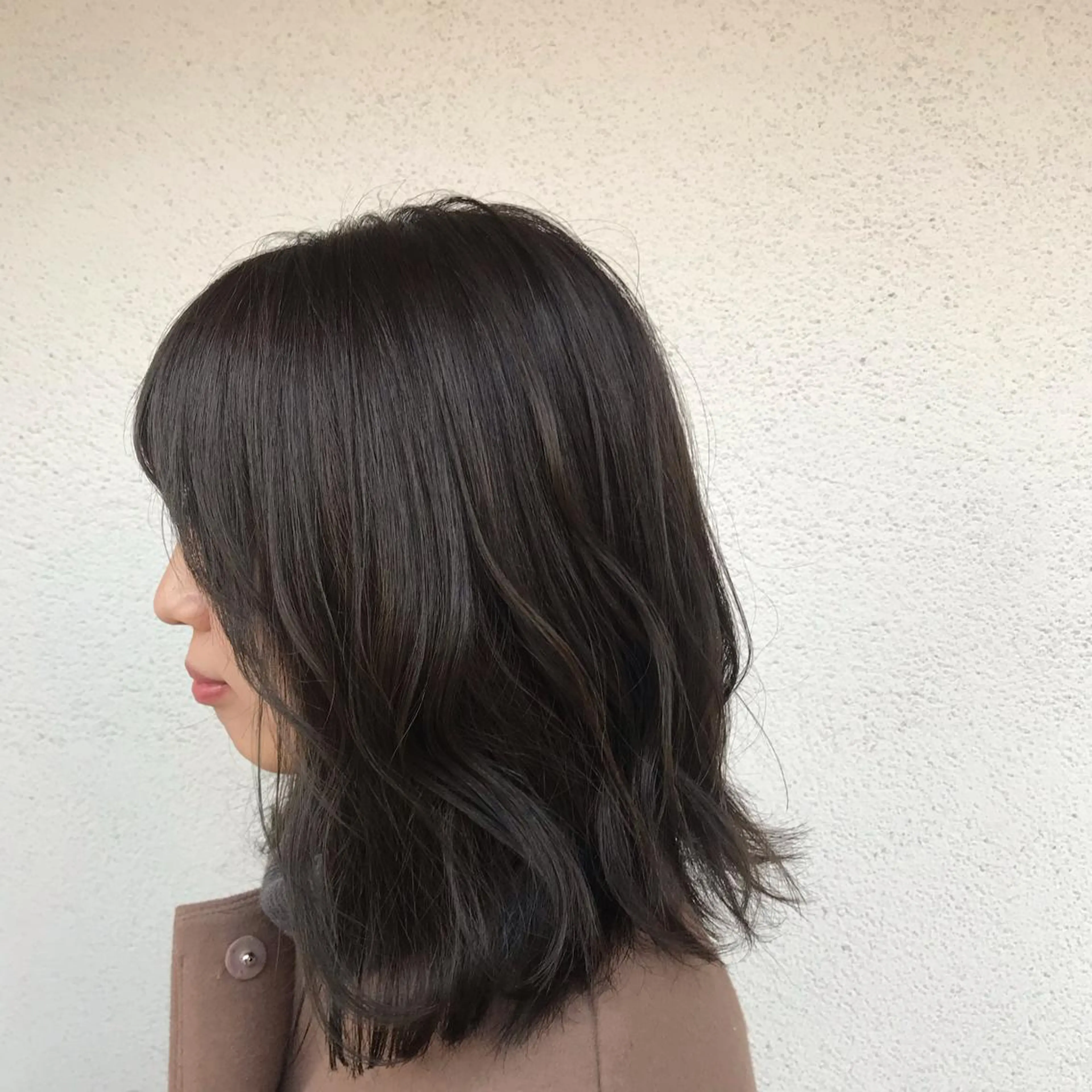 ミディアム カラー パーマ JUNTA 梅田茶屋町のヘアスタイル