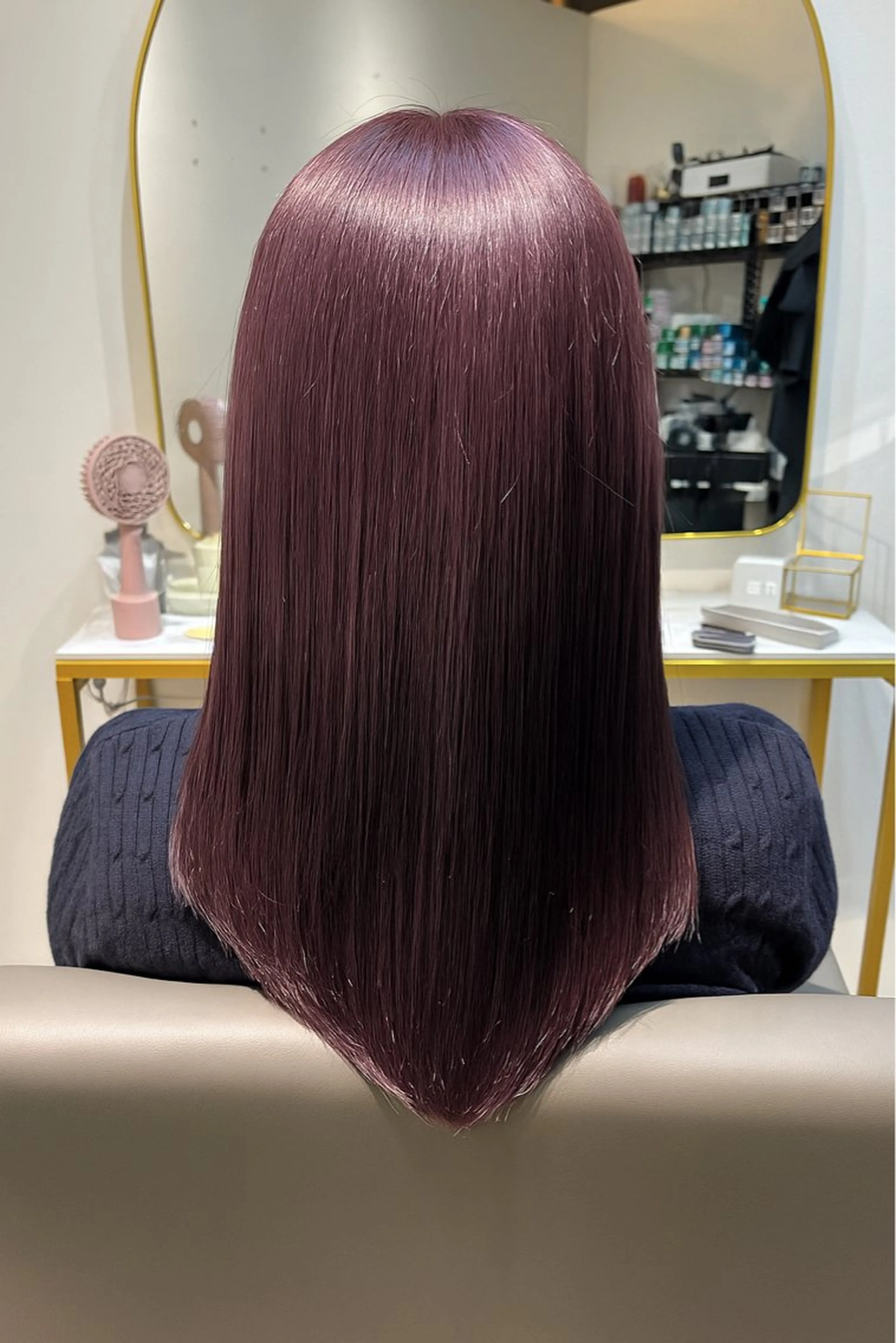 ミディアム ボブレイヤー ミディアムパーマ ボブ ハイライト 髪質改善 カット ヘアカラー トリートメント The Apartment of Solon Citta 船橋609所属・髪質改善/縮毛矯正/ 美髪/個室/ハラのヘアスタイル