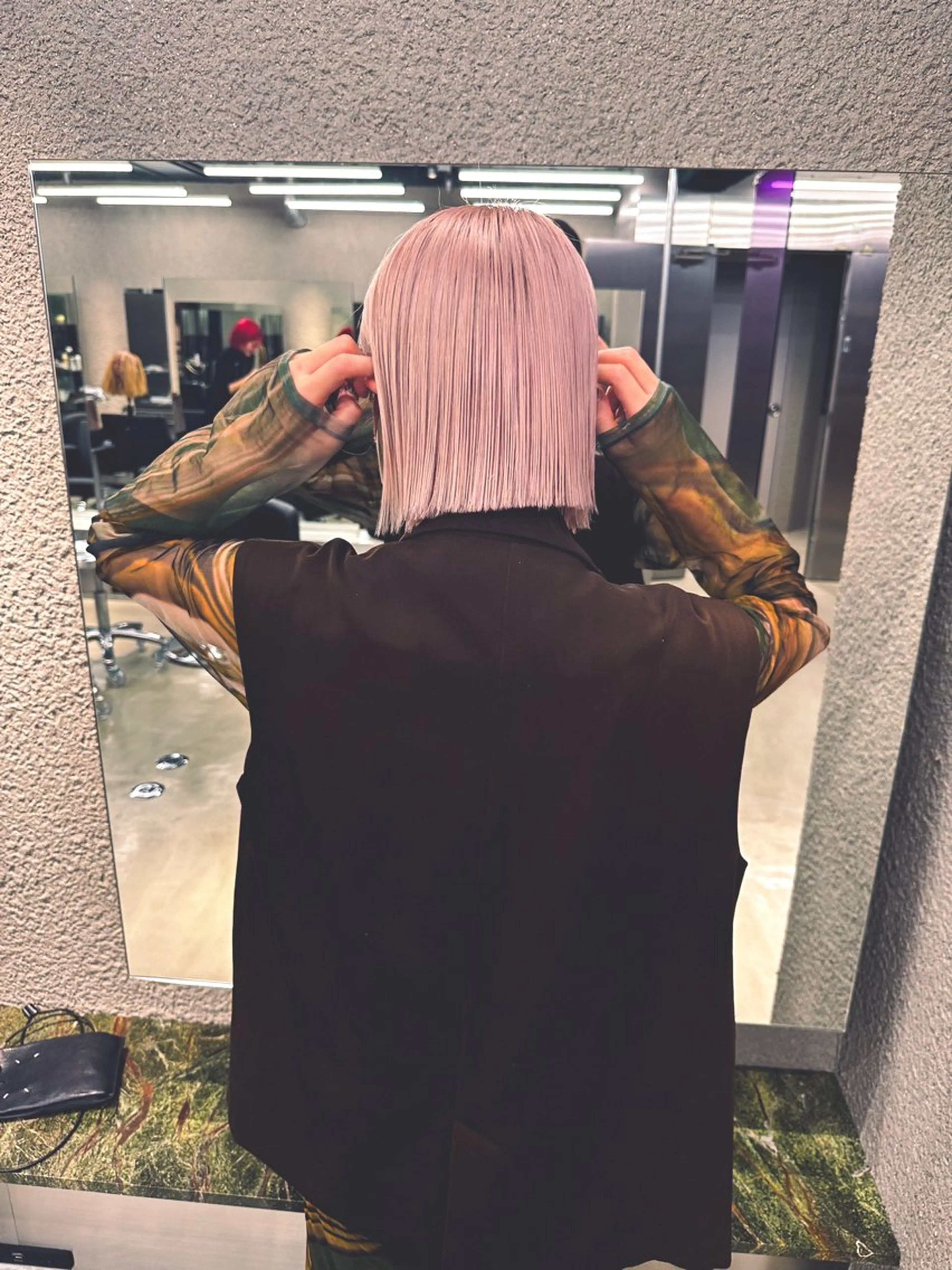 ショート ボブ カット トリートメント 鈴木/ミルクティー/ ブリーチ/ボブ/のヘアスタイル