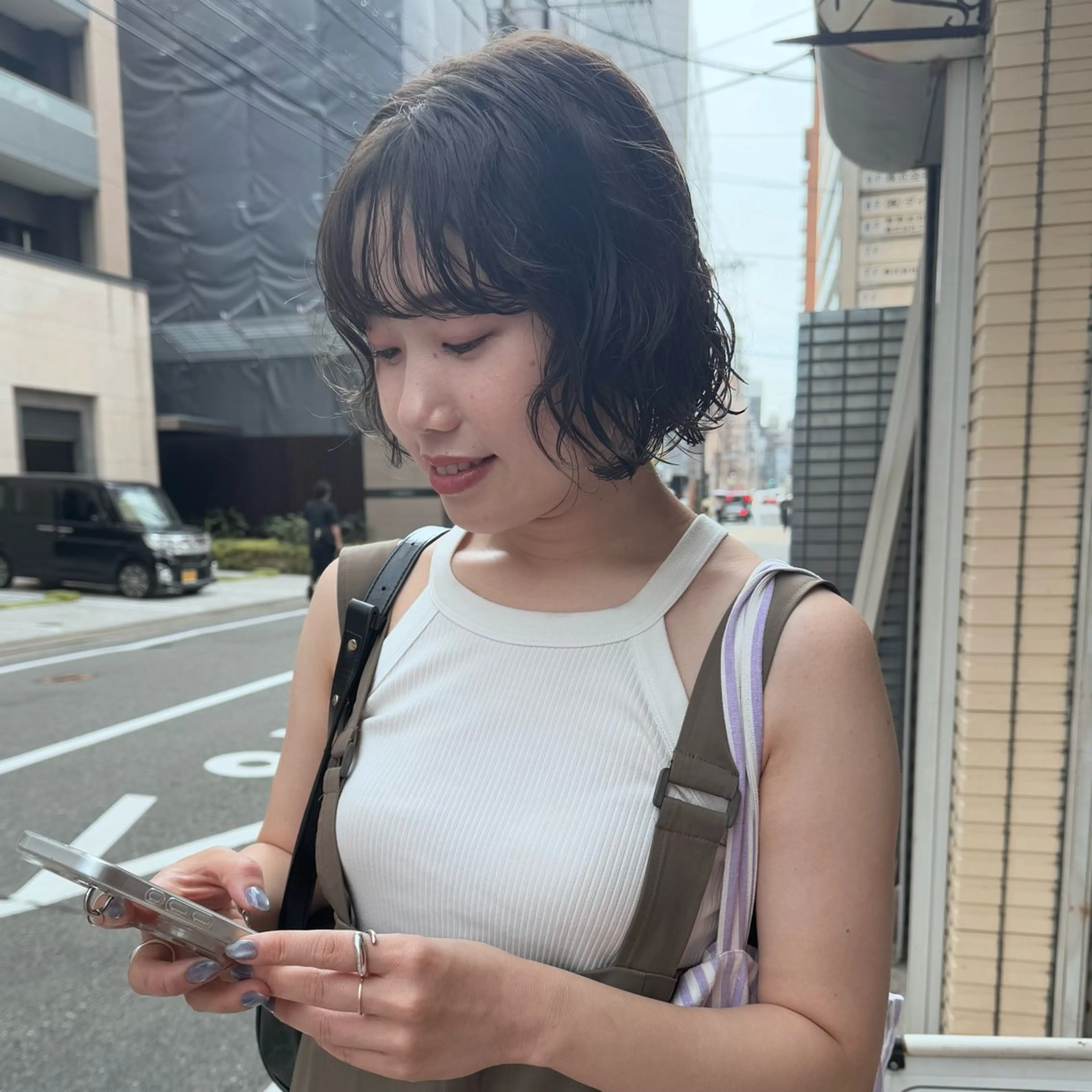 ショート カラー パーマ カット ヘアカラー パーマ トリートメント Lilu しずくのヘアスタイル