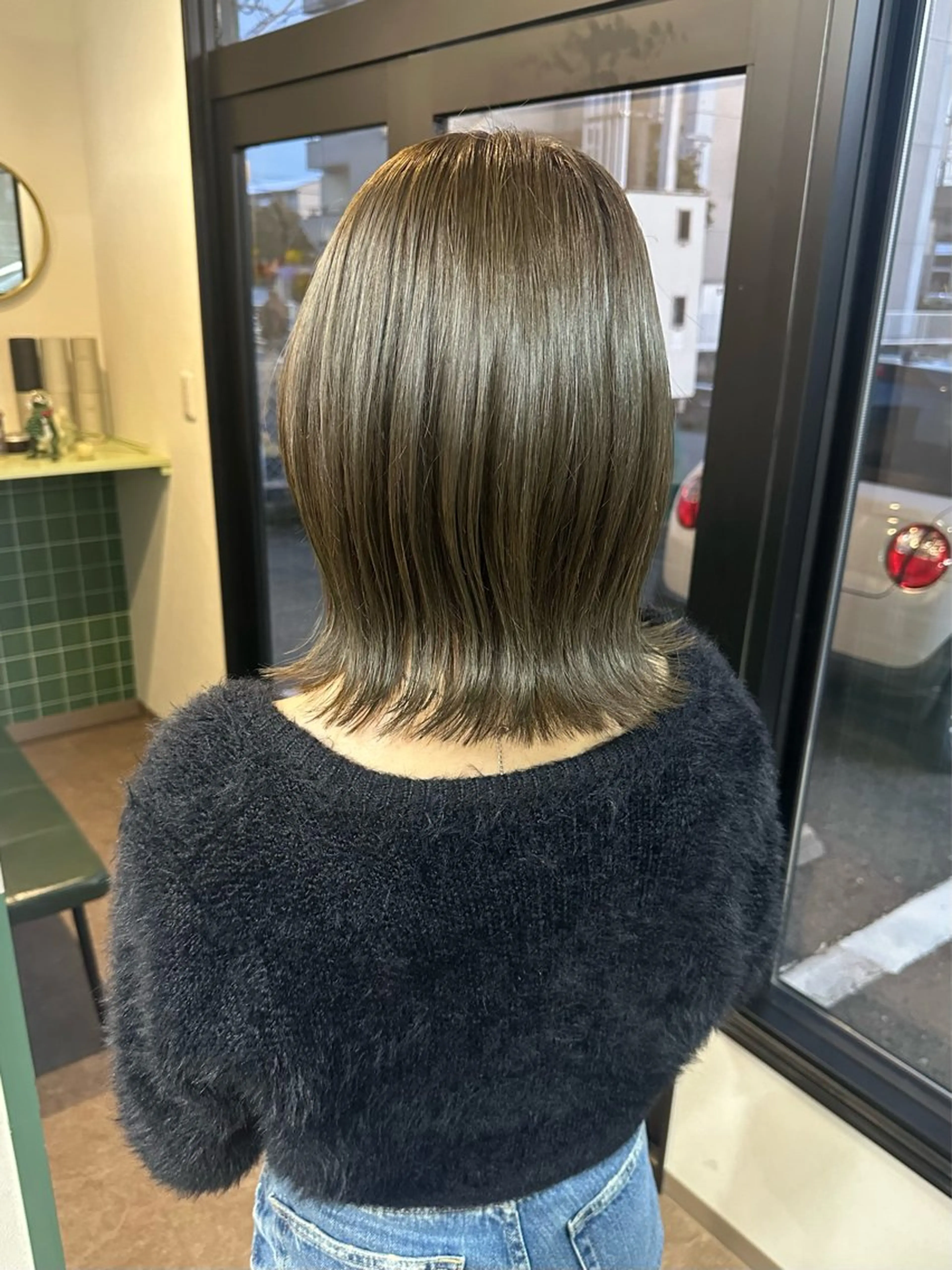 ミディアム ヘアカラー 当日限定 クーポン◎井口朝香のヘアスタイル