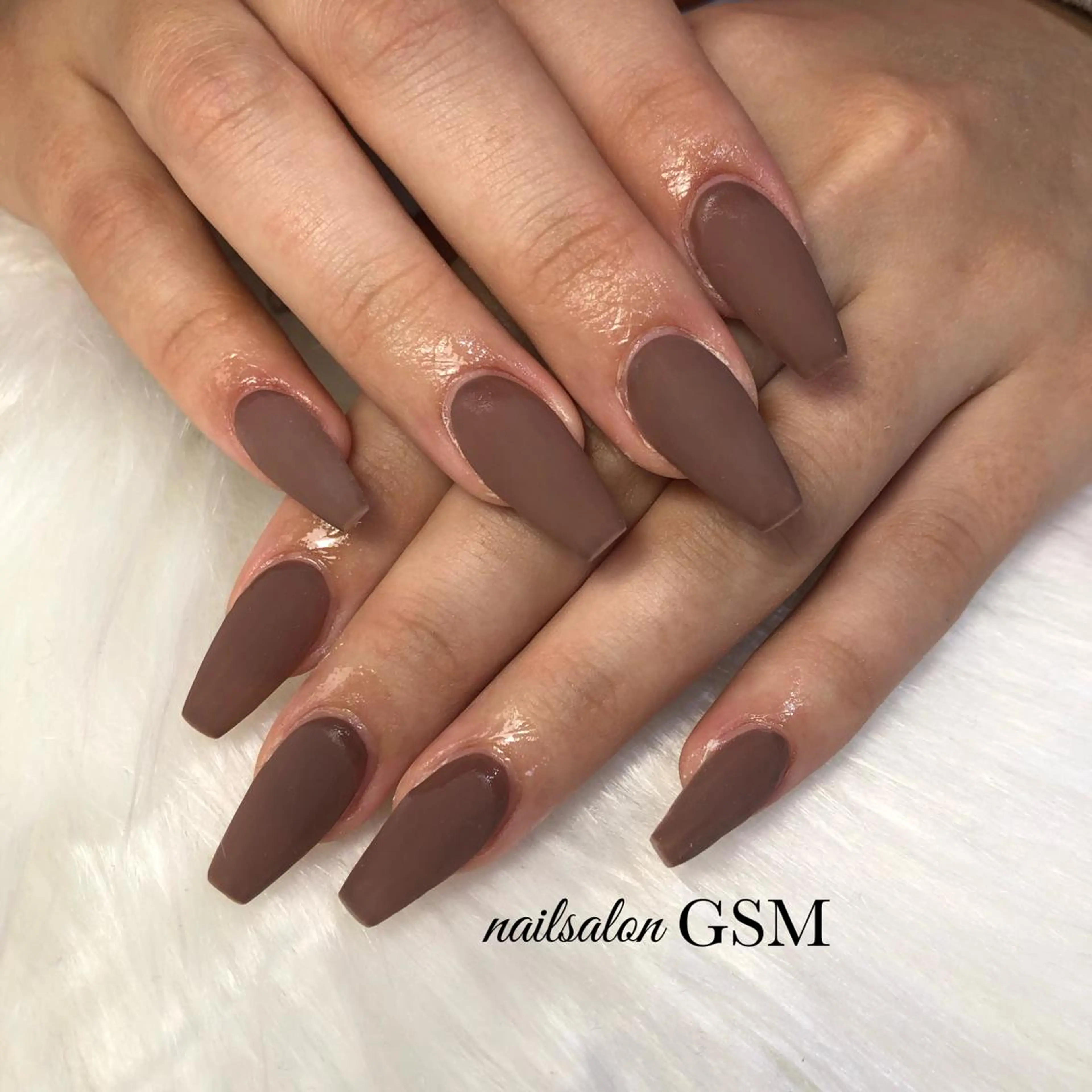 ネイル マットネイル ハンドネイル nail salon GSMのネイルデザイン
