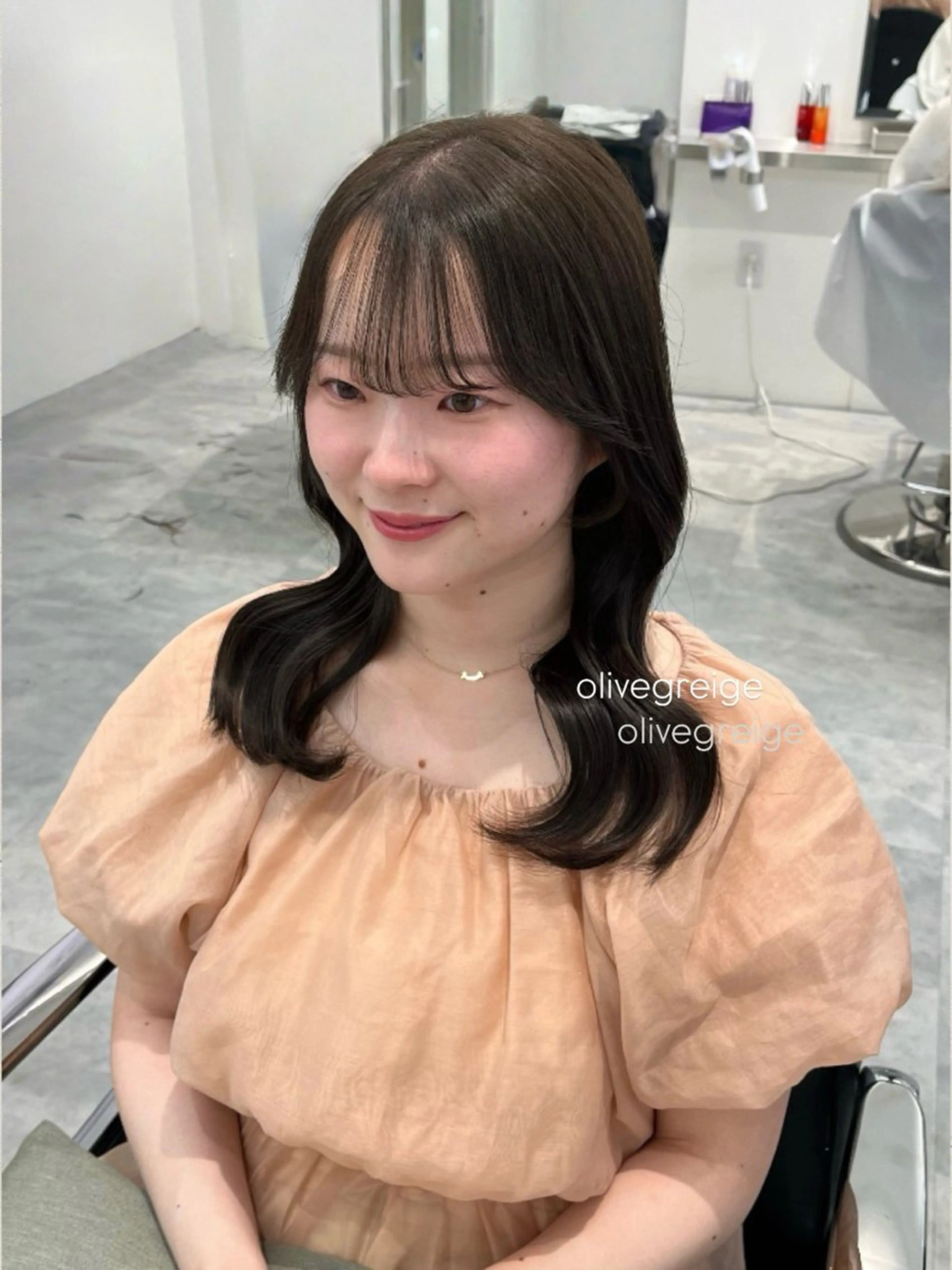 セミロング カラー ParveMix ♡白神みやびのヘアスタイル