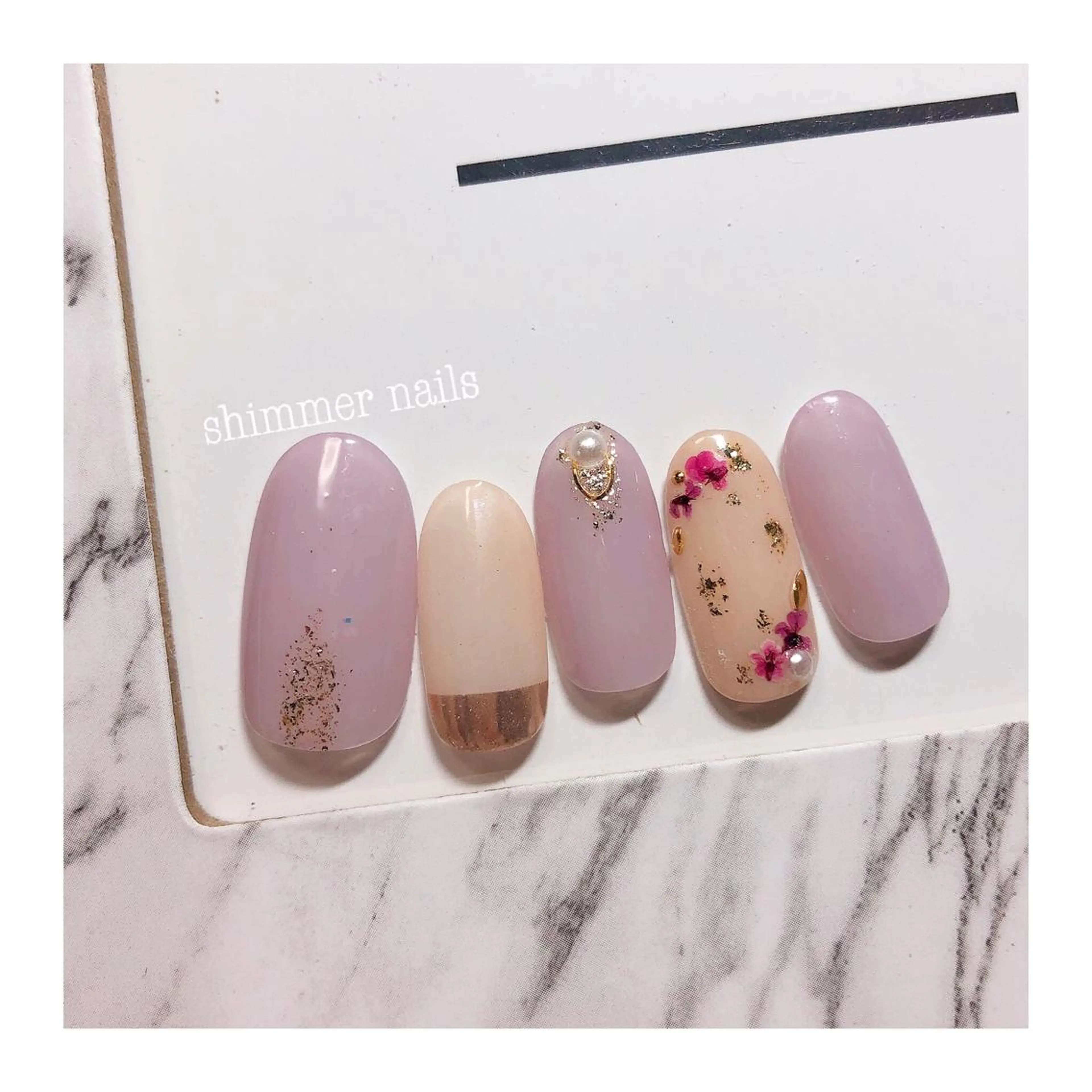ネイル ハンドネイル shimmer nailsのネイルデザイン