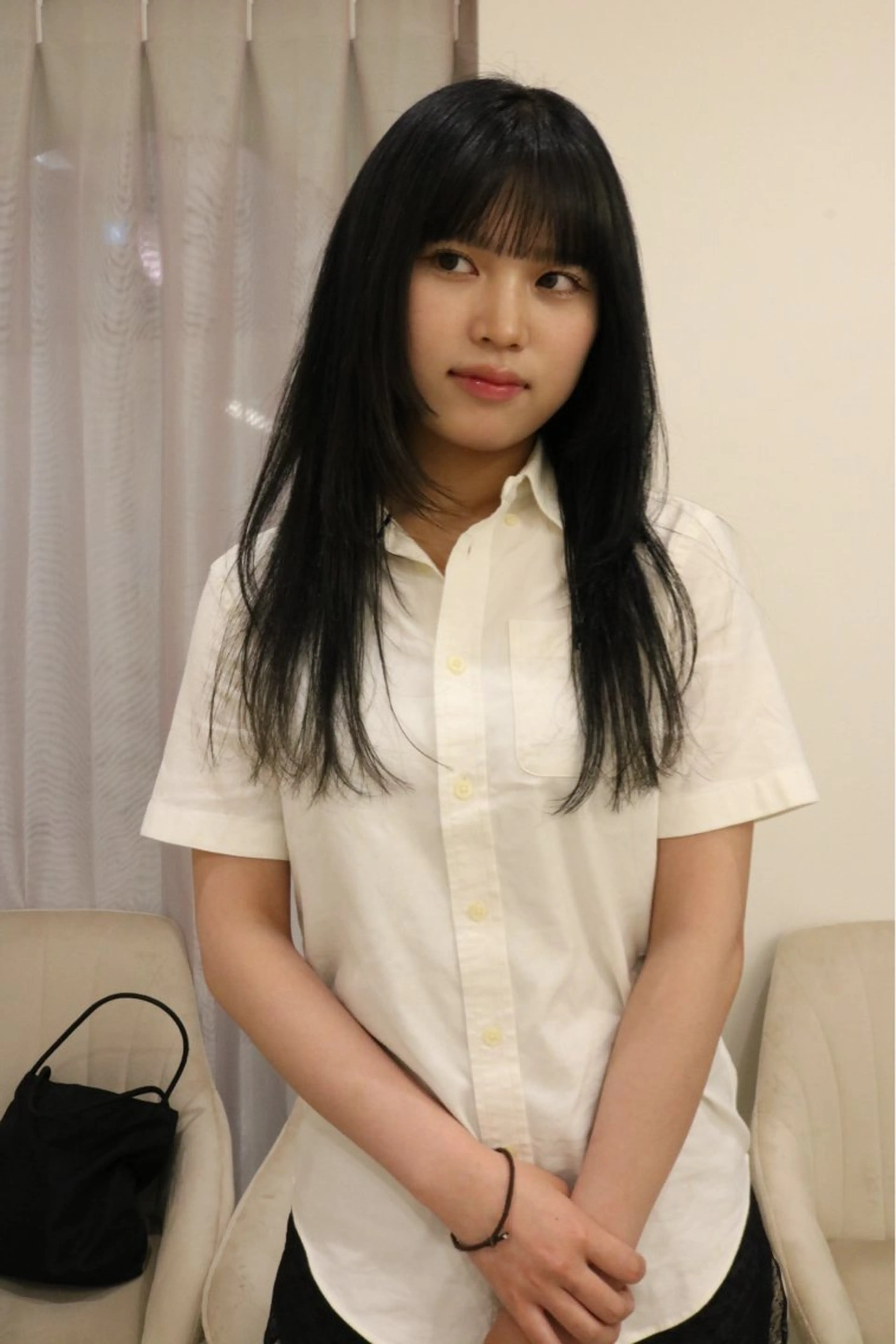 セミロング カラー 松村 澪里のヘアスタイル