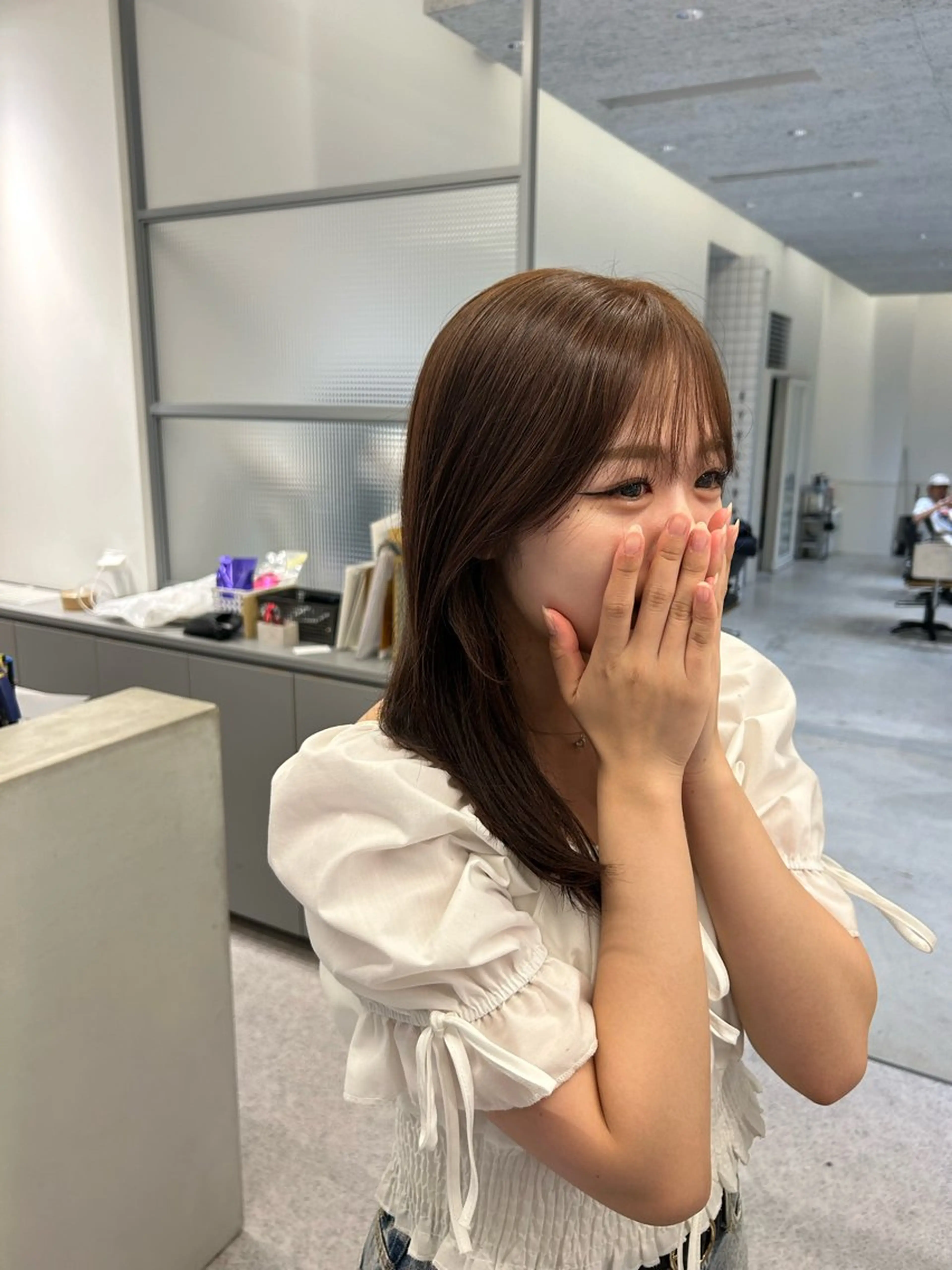 ロング THE SKY所属・アダチ ヒナタのヘアスタイル