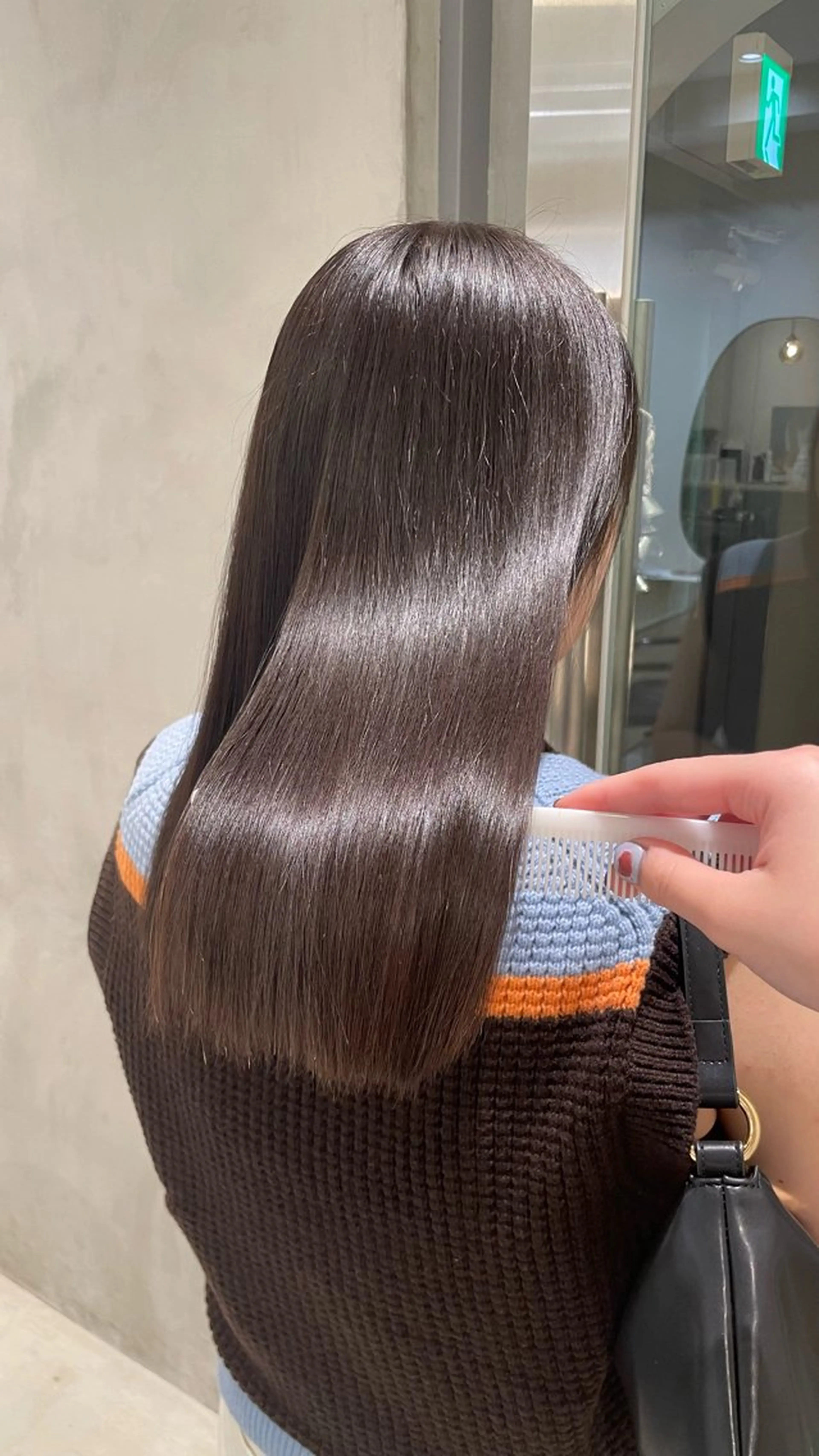 ロング カラー ヘアカラー トリートメント たかはし ゆうなのヘアスタイル