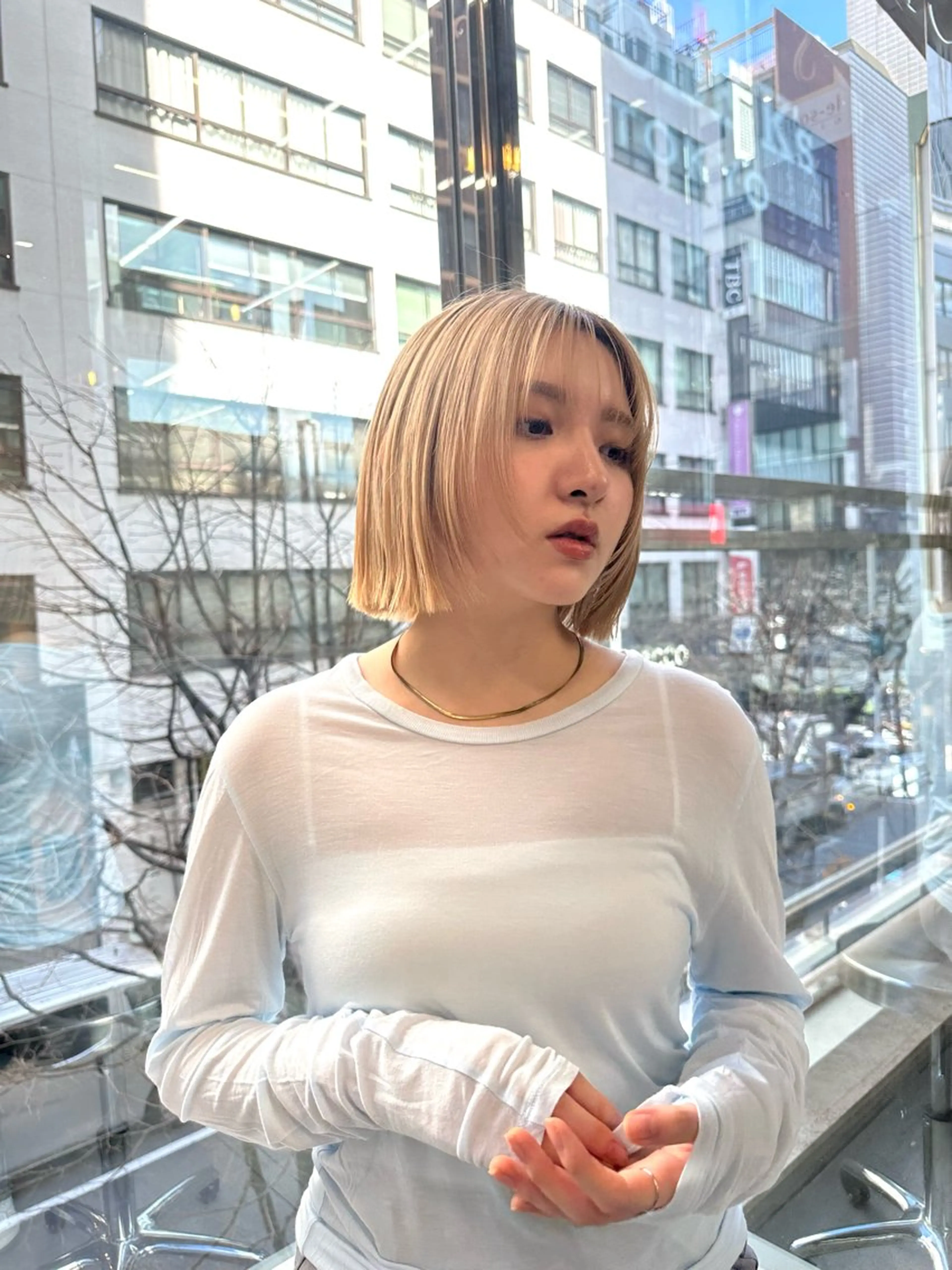 ショート Misora/ボブ/ レイヤー/艶カラーのヘアスタイル