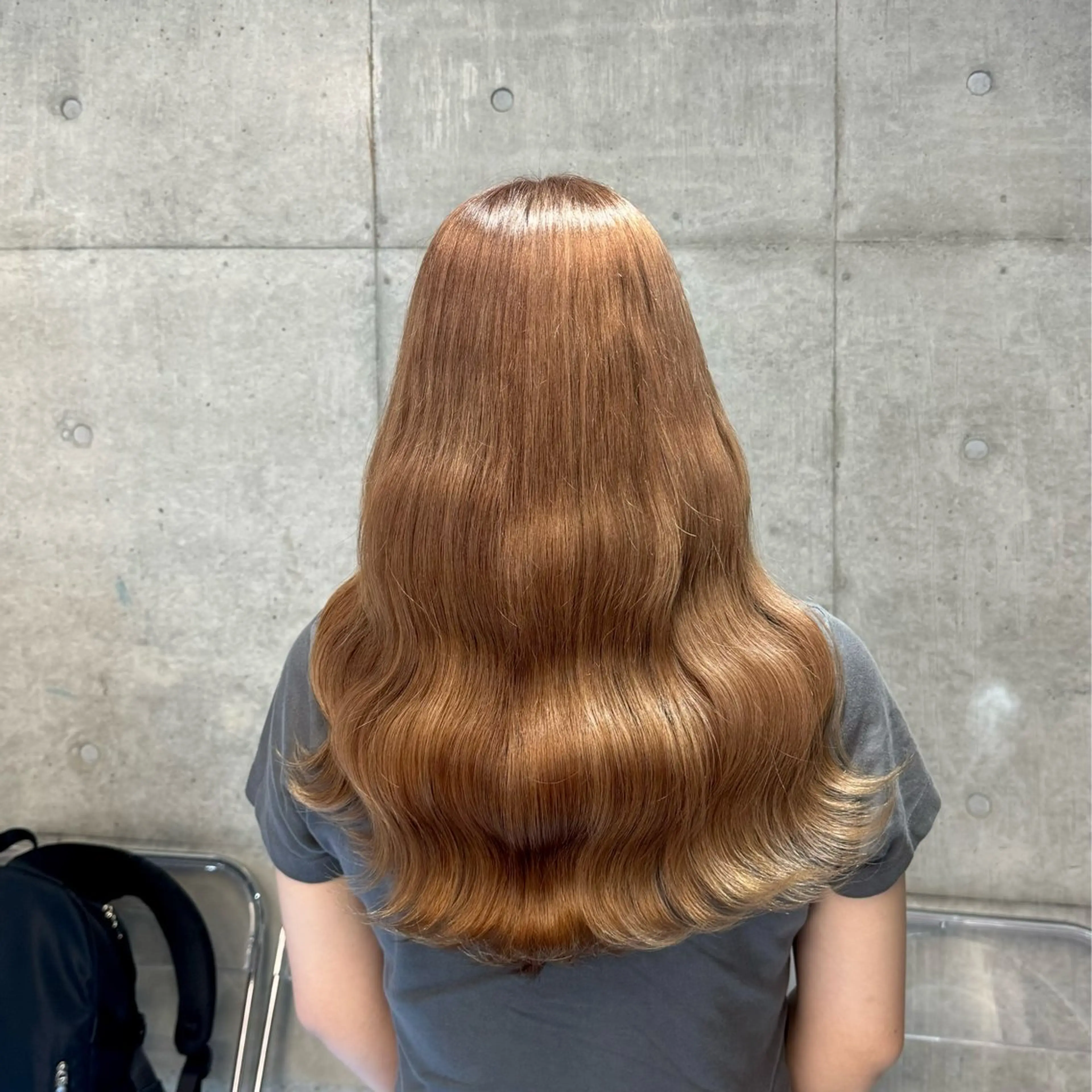 ロング カラー ヘアカラー トリートメント 透明感/ 艶ハイトーン/梨桜のヘアスタイル