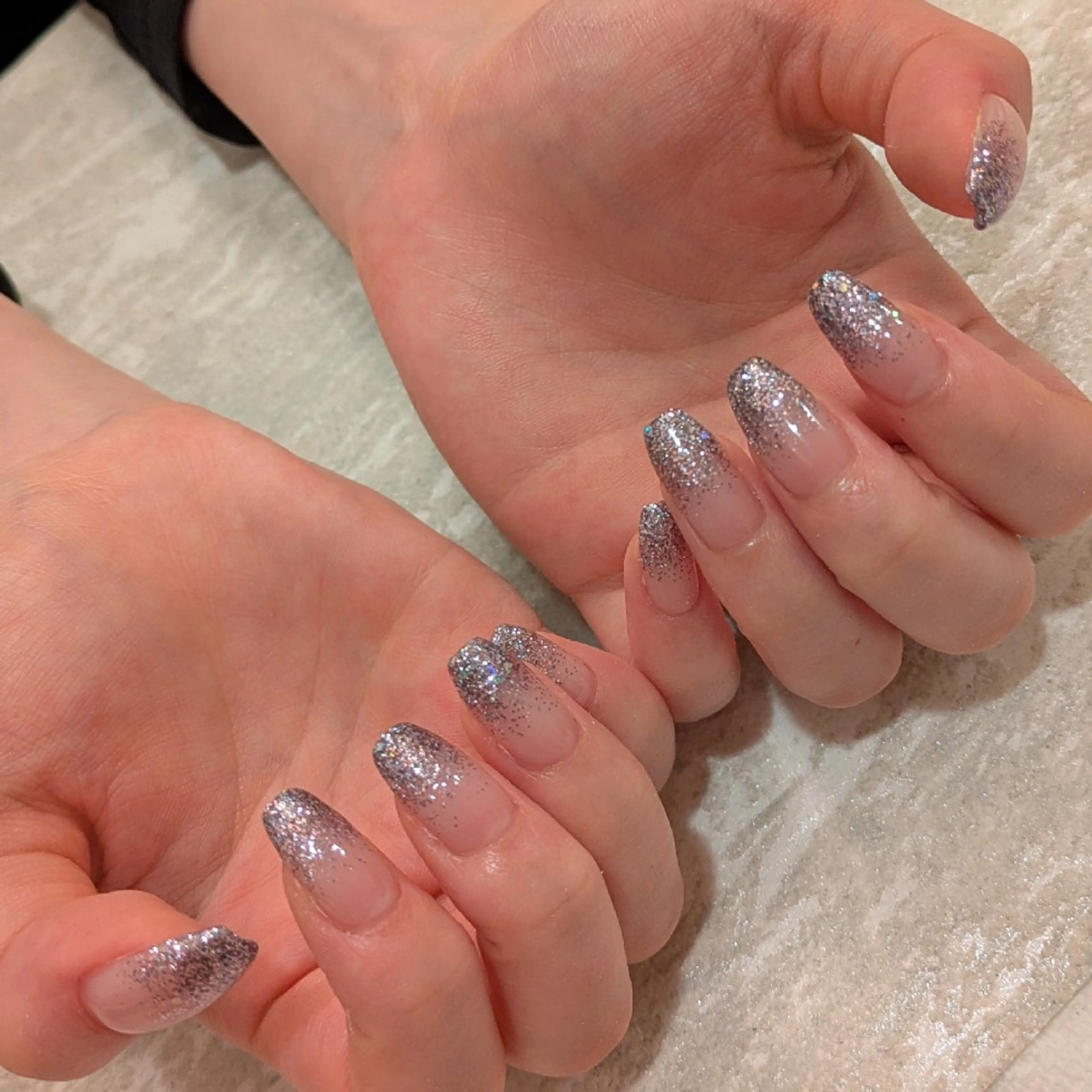 ネイル ラメ(グリッター) ラメグラデーション ジェヌインネイル 河内のネイルデザイン