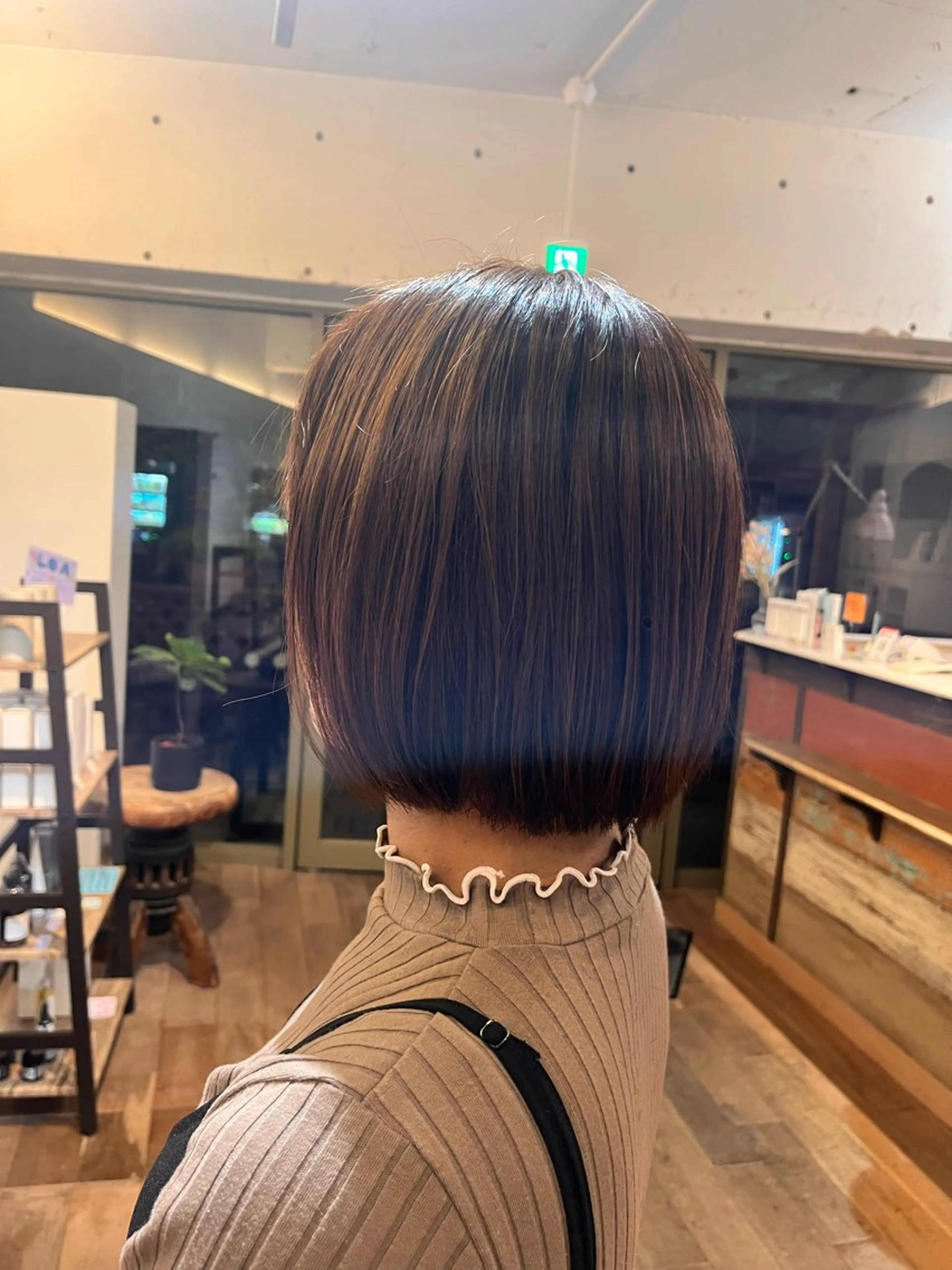 ミディアム ボブ 臺 佳連のヘアスタイル