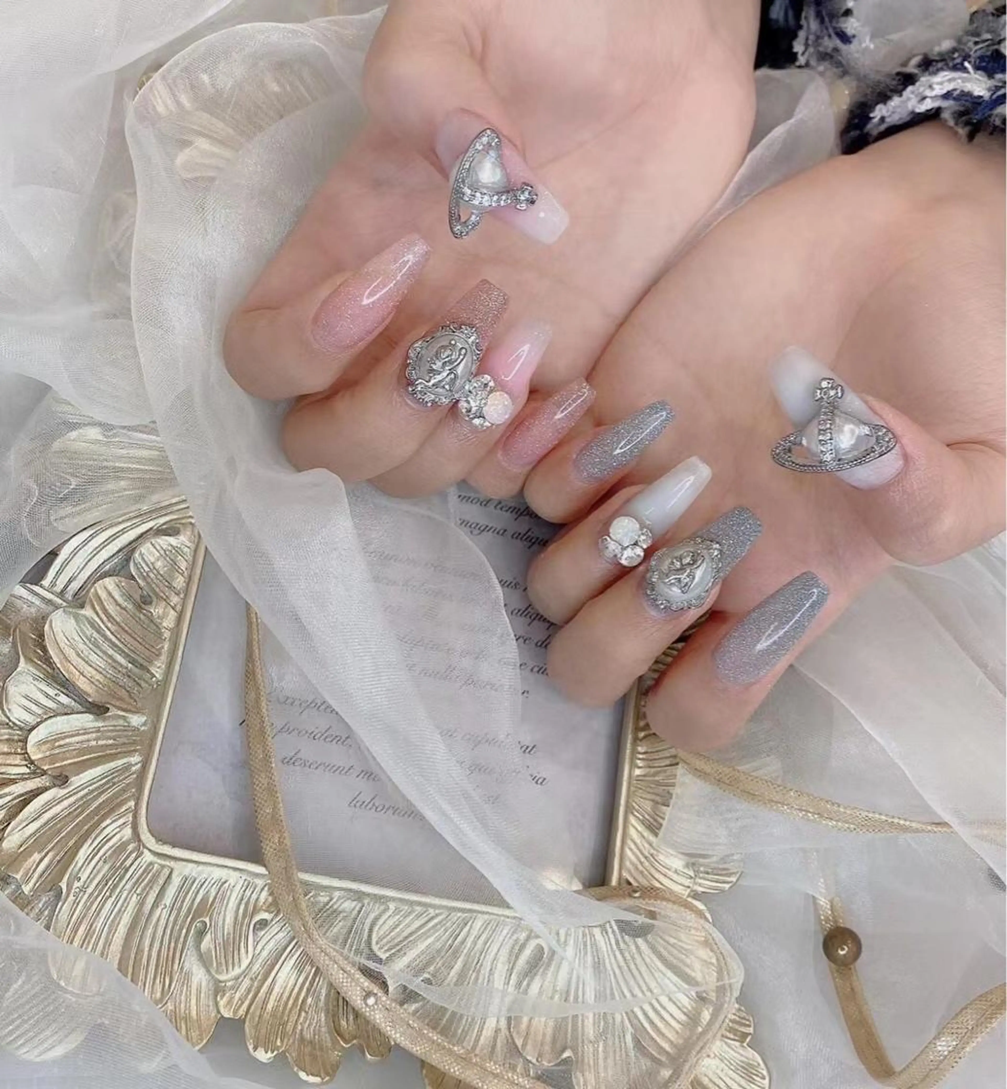 ネイル ゴージャス ピンク Babarla　Nail　Salon所属・babarla Nailのネイルデザイン