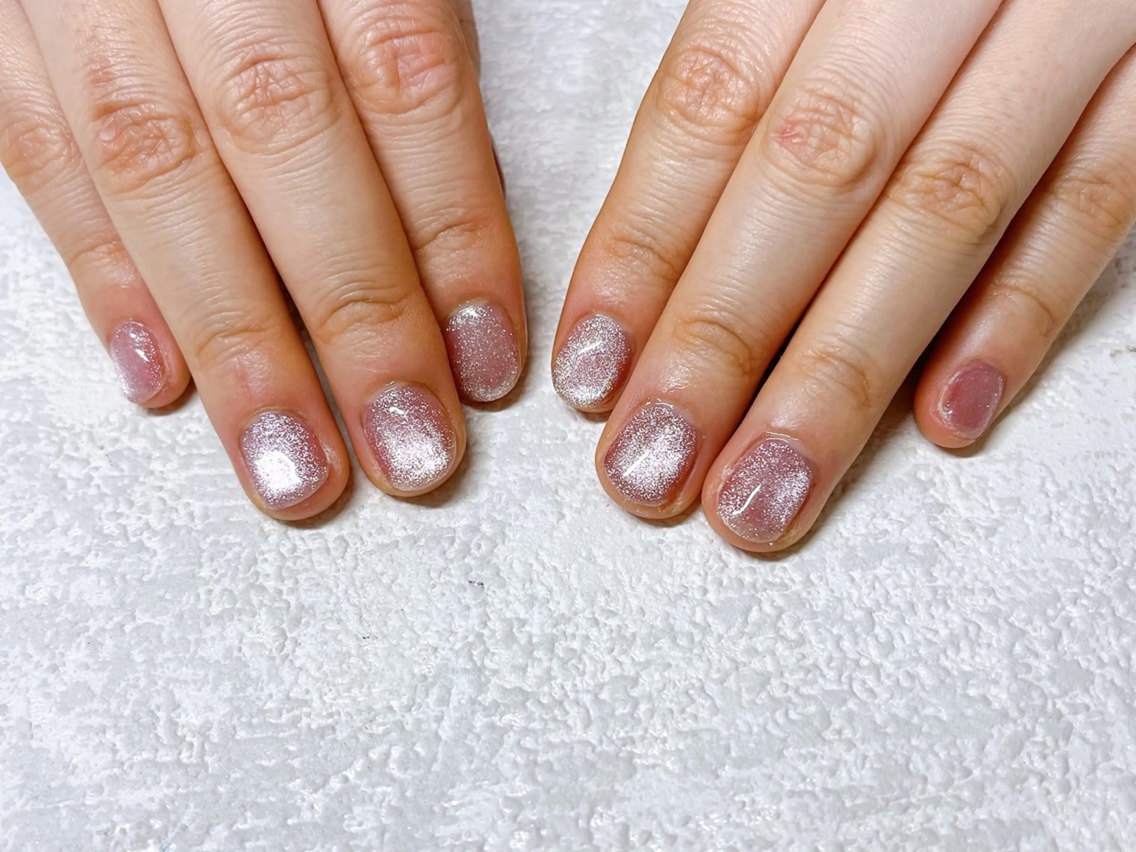 ネイル オーロラネイル フットネイル フレンチネイル ジェルネイル 韓国ネイル ハンドネイル Mogu nail 二子玉川のネイルデザイン