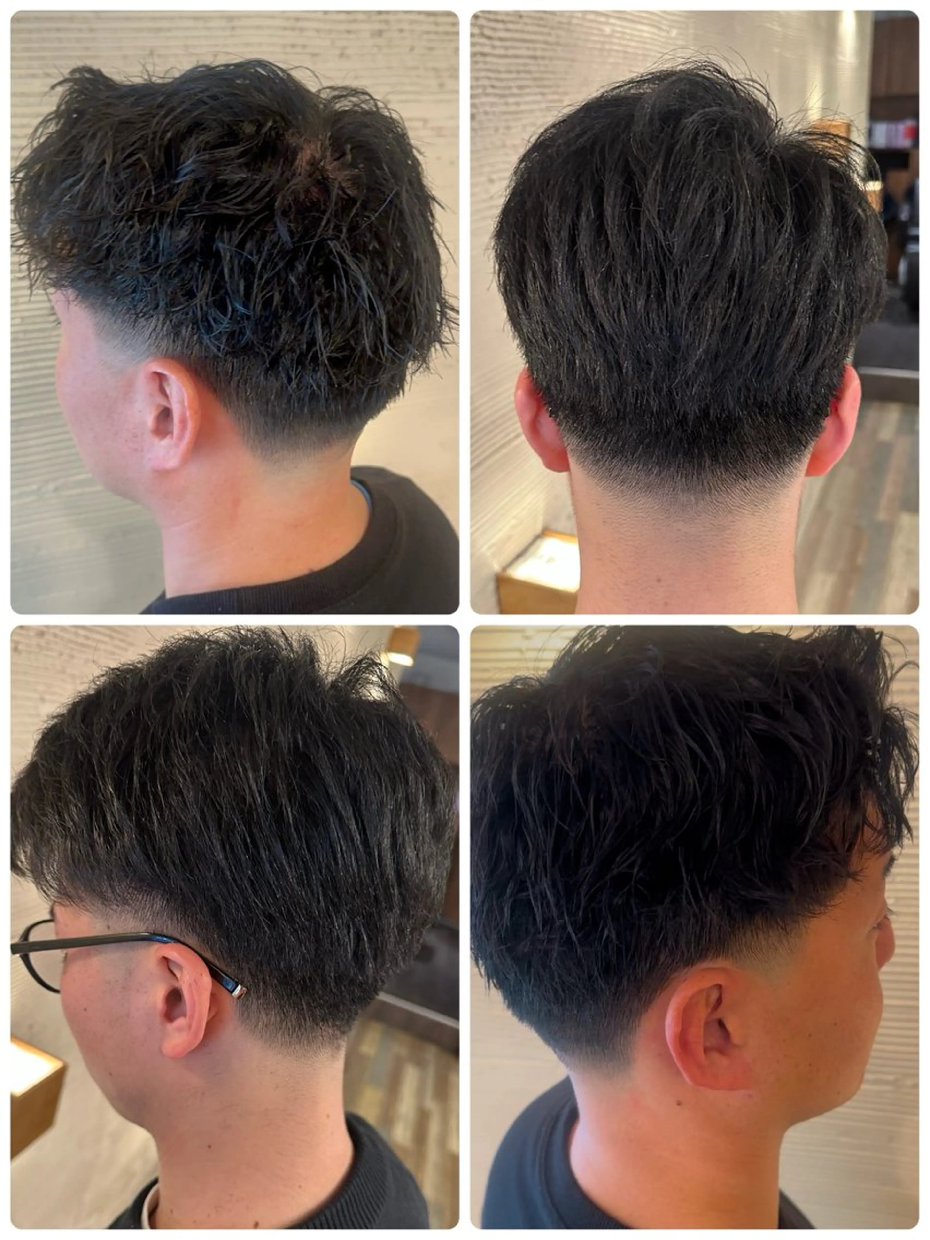 ショート メンズ フェードカット 安藤 聖麻のヘアスタイル