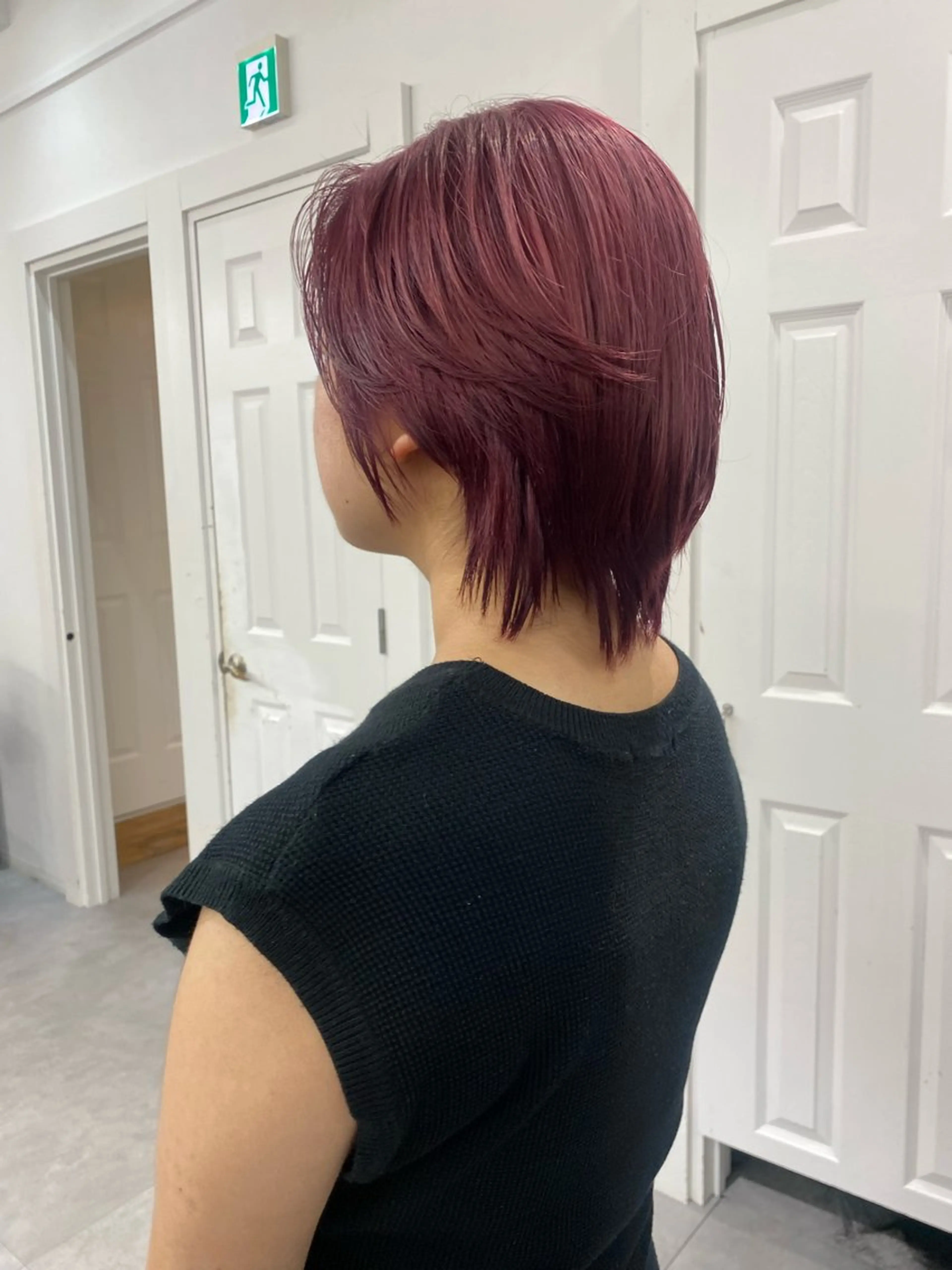 ミディアム カラー カット ヘアカラー トリートメント レイヤーボブ/ 艶カラー/サナ🌼のヘアスタイル