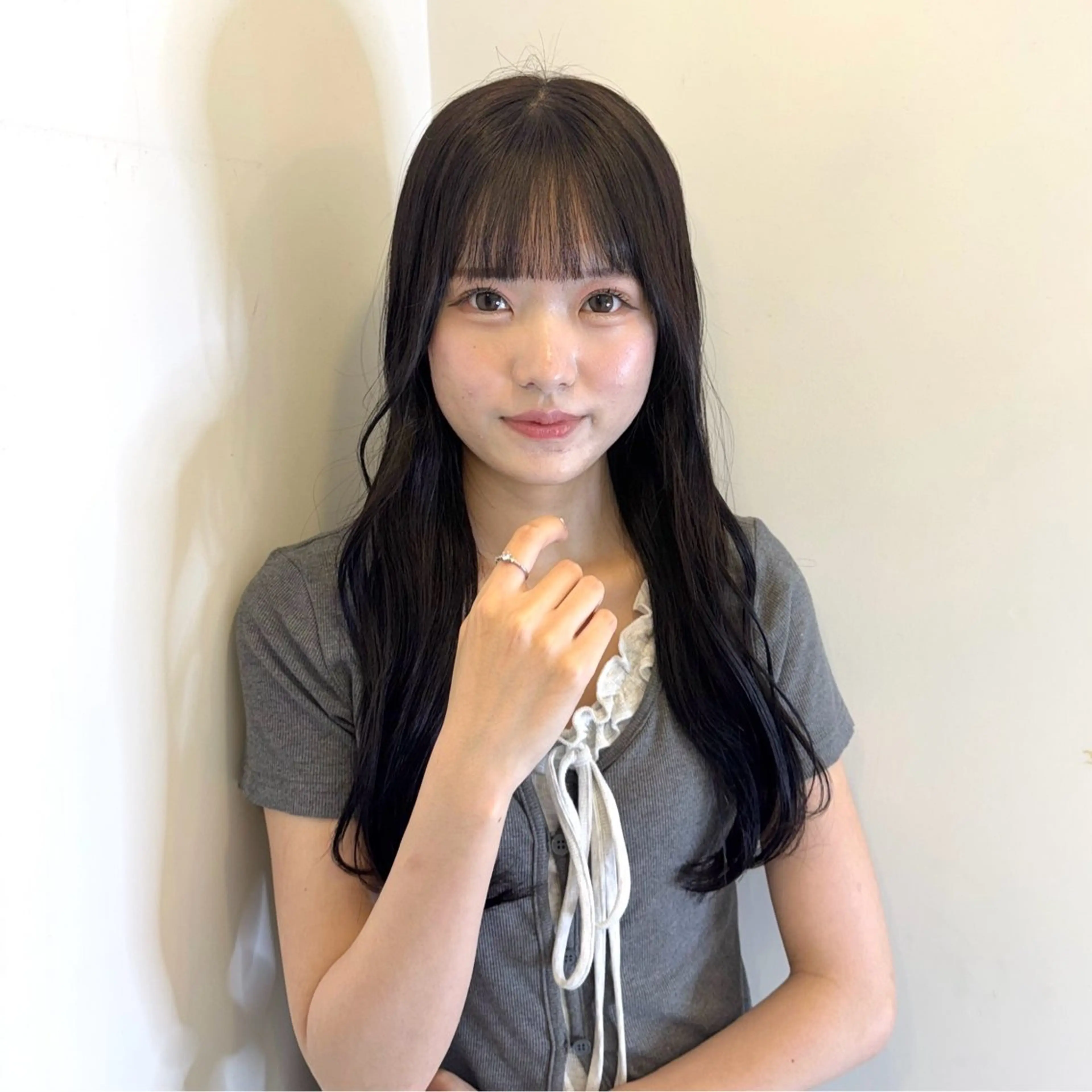 ロング 縮毛矯正 カット ヘアカラー トリートメント ヘアセット 髪質改善/ボブ /韓国/erikoのヘアスタイル