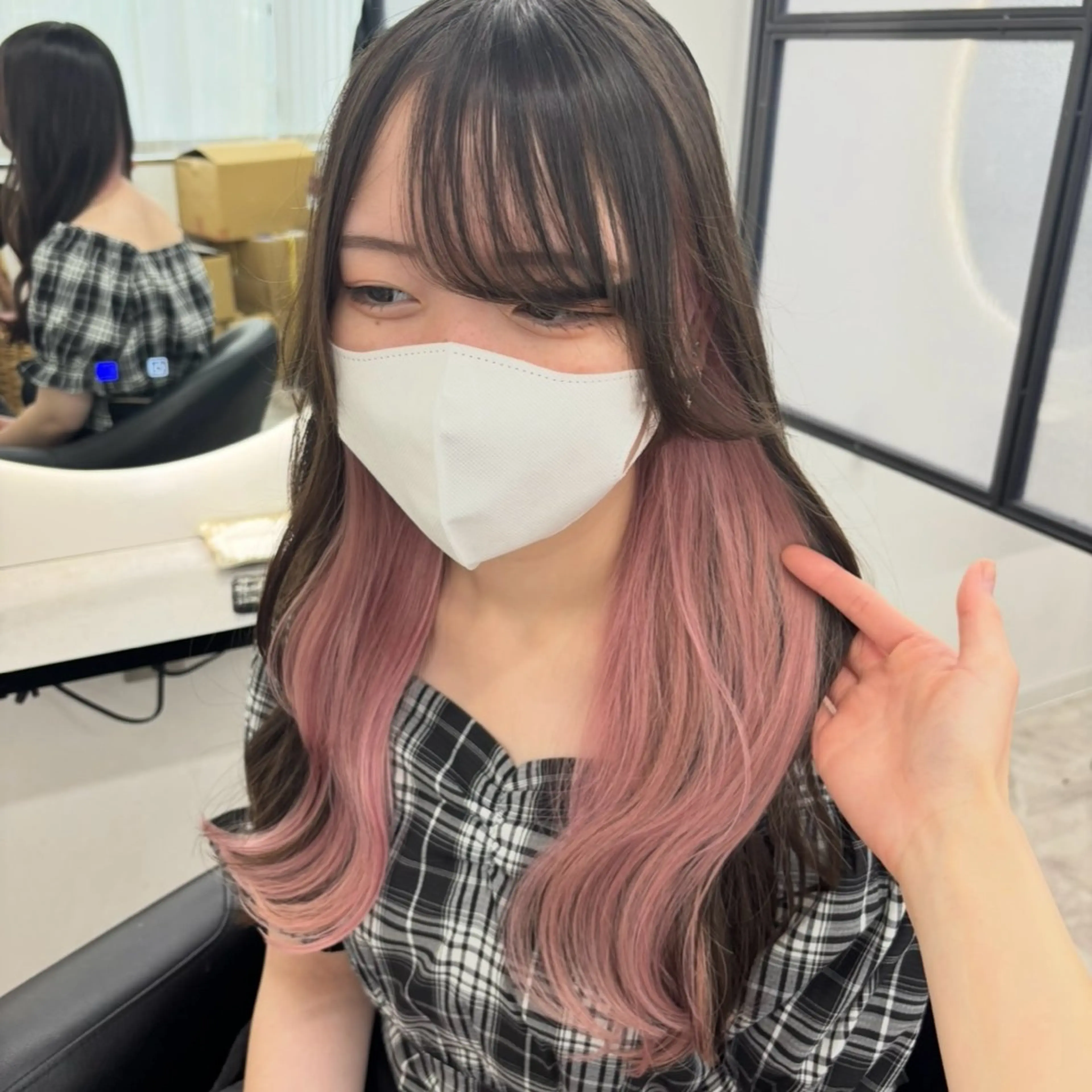 ロング カラー ヘアカラー Ren. 🦋デザインカラーのヘアスタイル