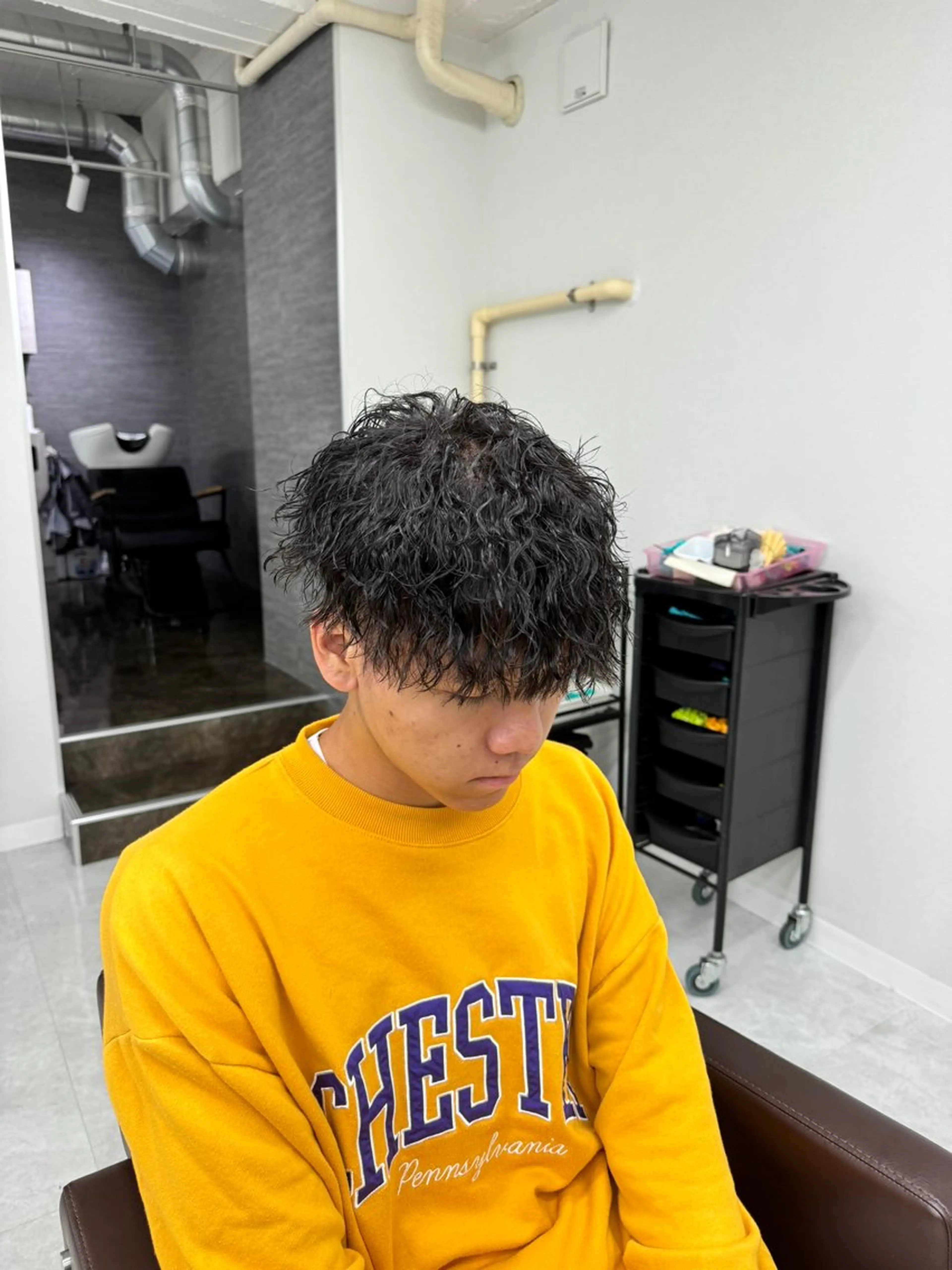 ショート パーマ メンズ カット パーマ メンズパーマ名人 TAKUMAのヘアスタイル