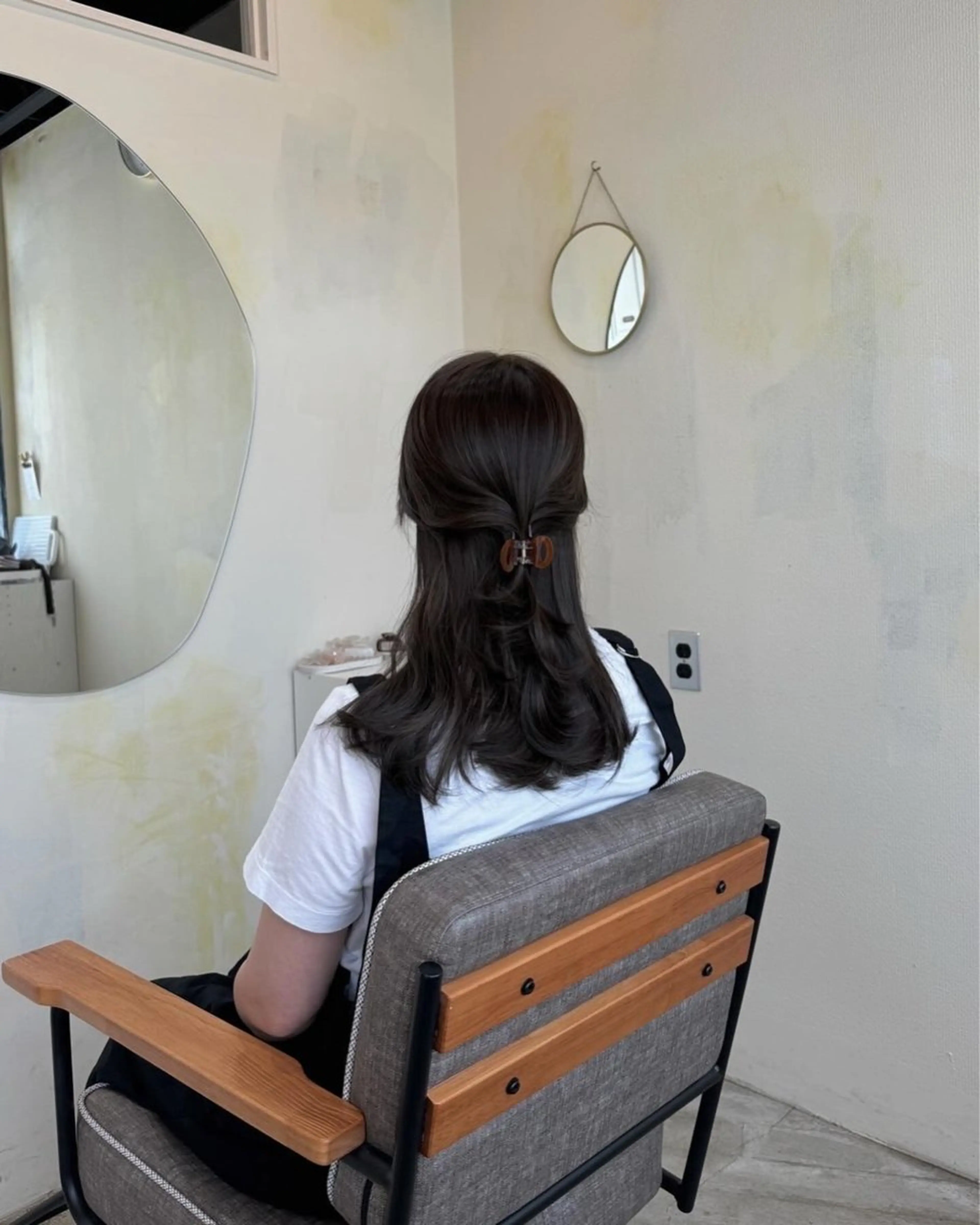 セミロング R-5 shonandai所属・🍋透け感カラー🍃 オリーブ🍐Kahoのヘアスタイル