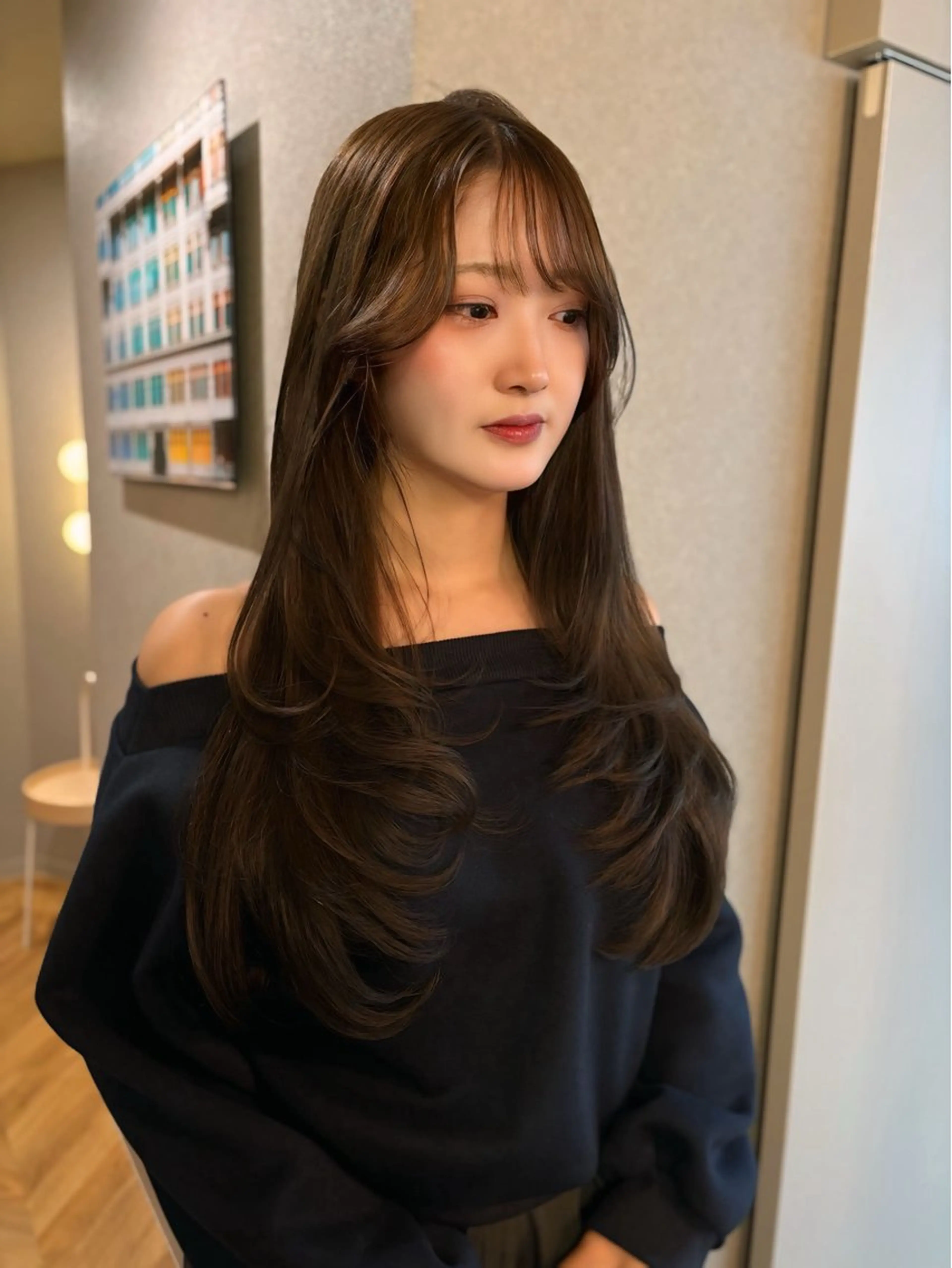 ロング 友田 那都のヘアスタイル
