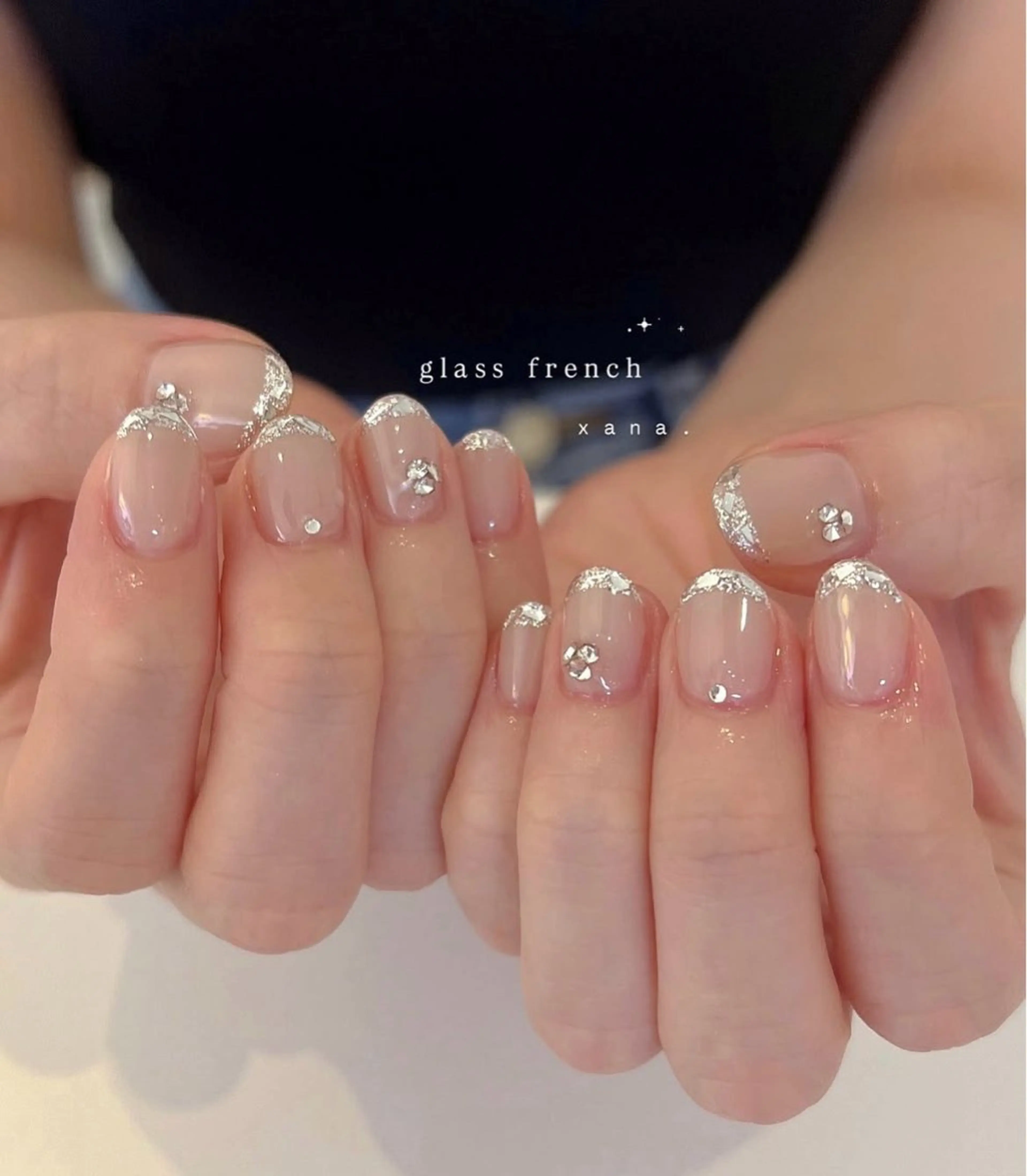 ネイル 韓国ネイル 持ち込み ニュアンスネイル ネイルチップ ハンドネイル ANA.CHUO 本川越店舗のネイルデザイン