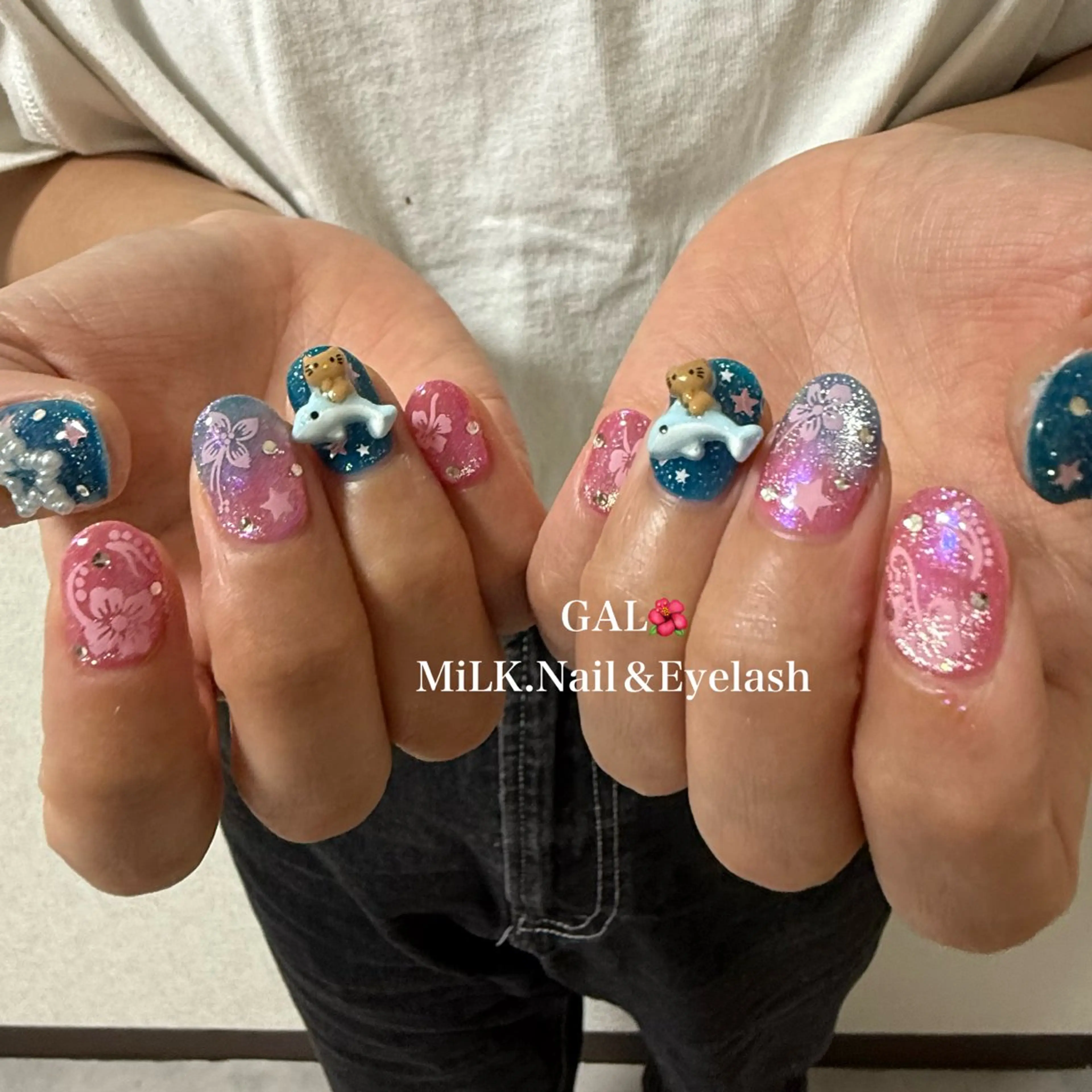 ネイル ハンドネイル MiLK.   Nail&Eyelash所属・MiLK. wakaのマツエク・マツパデザイン