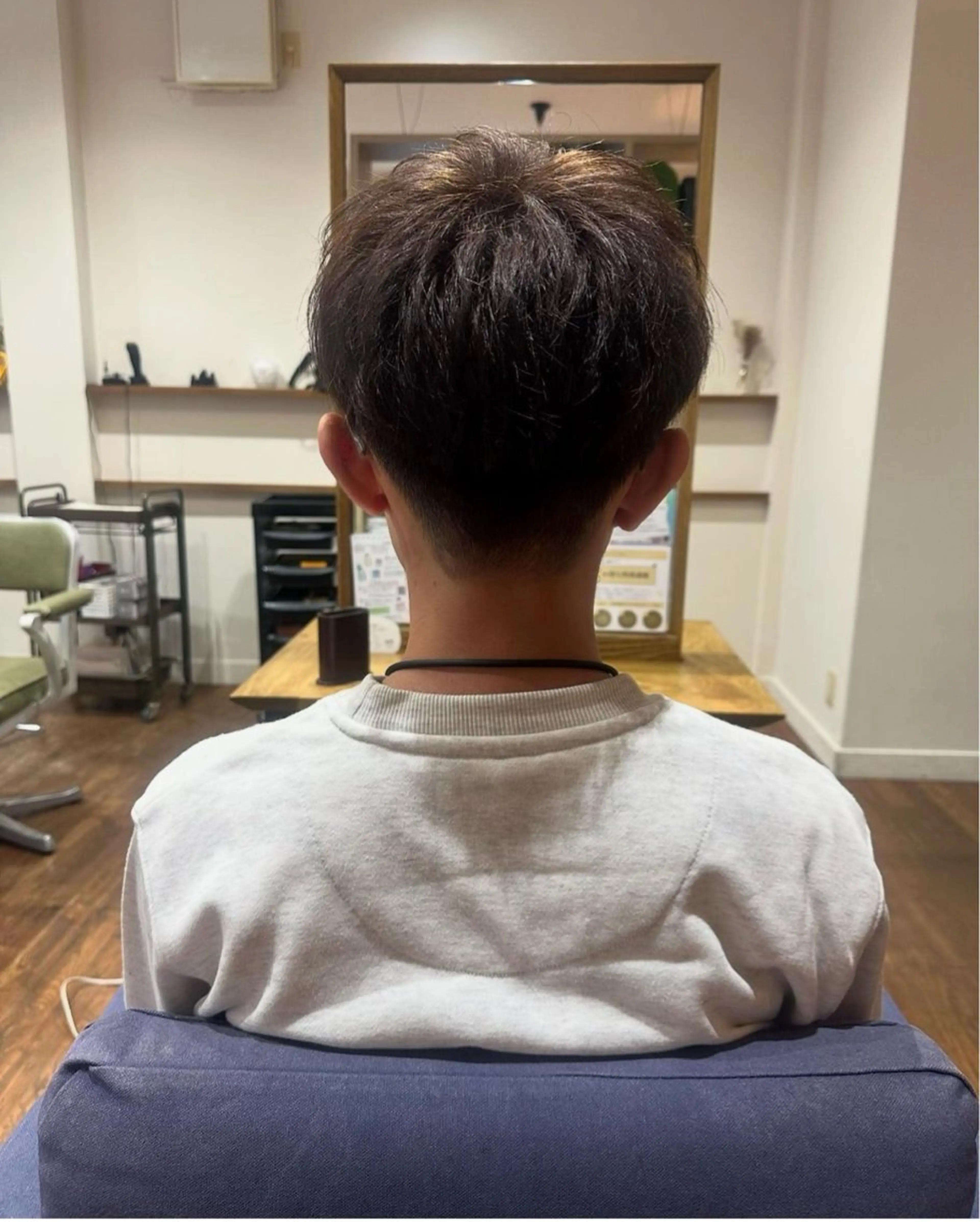 メンズカット+カラーの写真