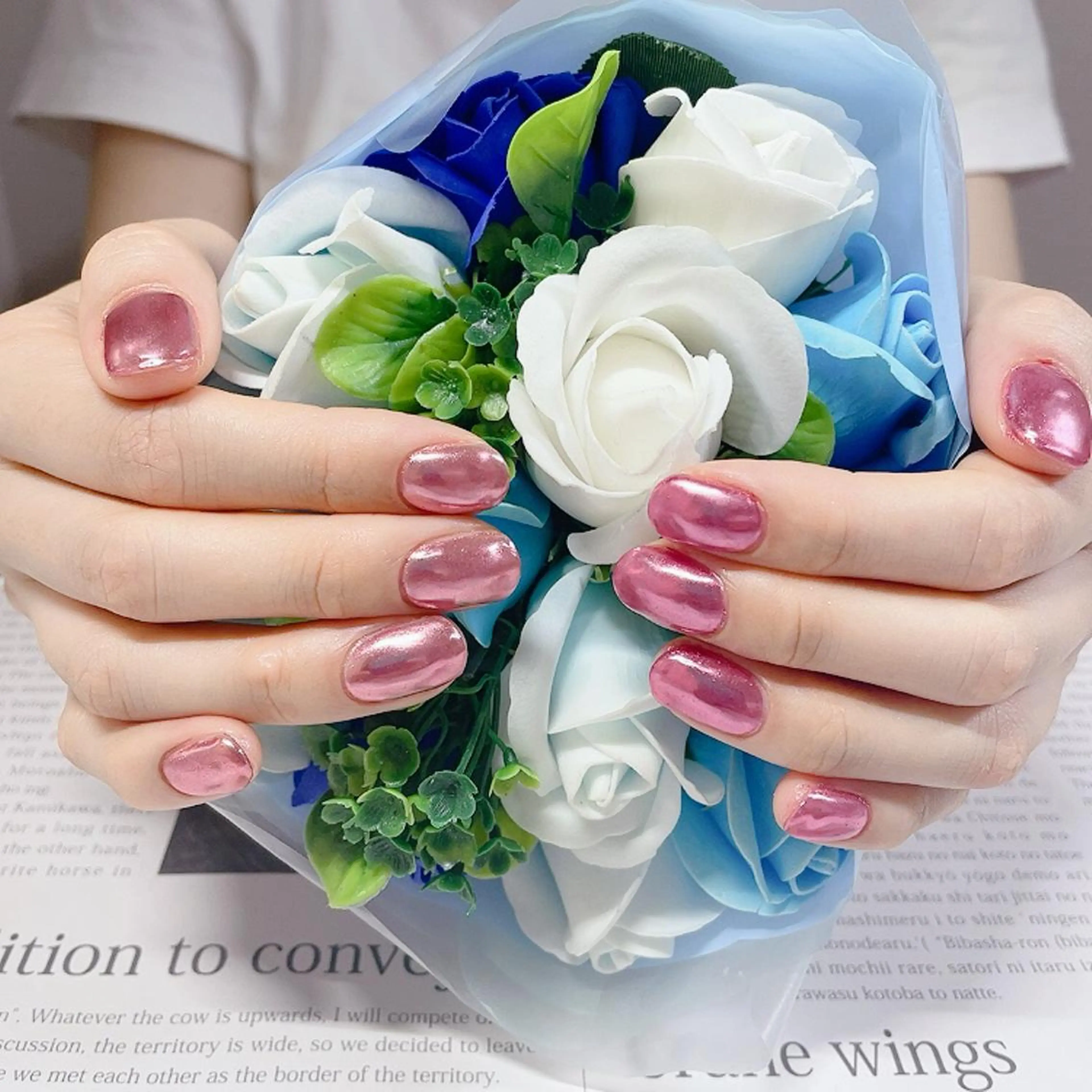 ネイル ミラーネイル 奥園 良恵のネイルデザイン