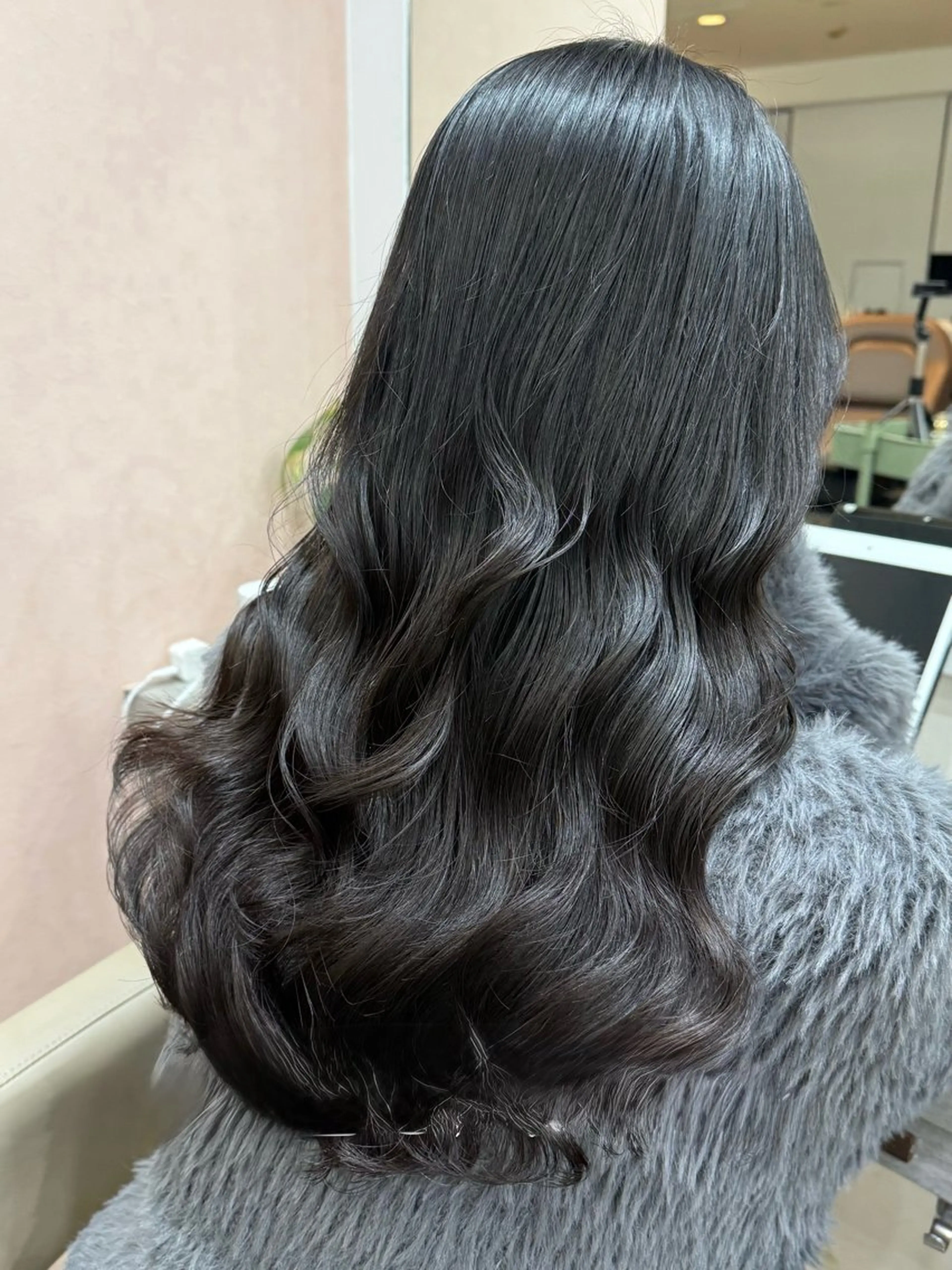 🇰🇷韓国風コテ巻きパーマ+骨格矯正カット 🌟✨の写真