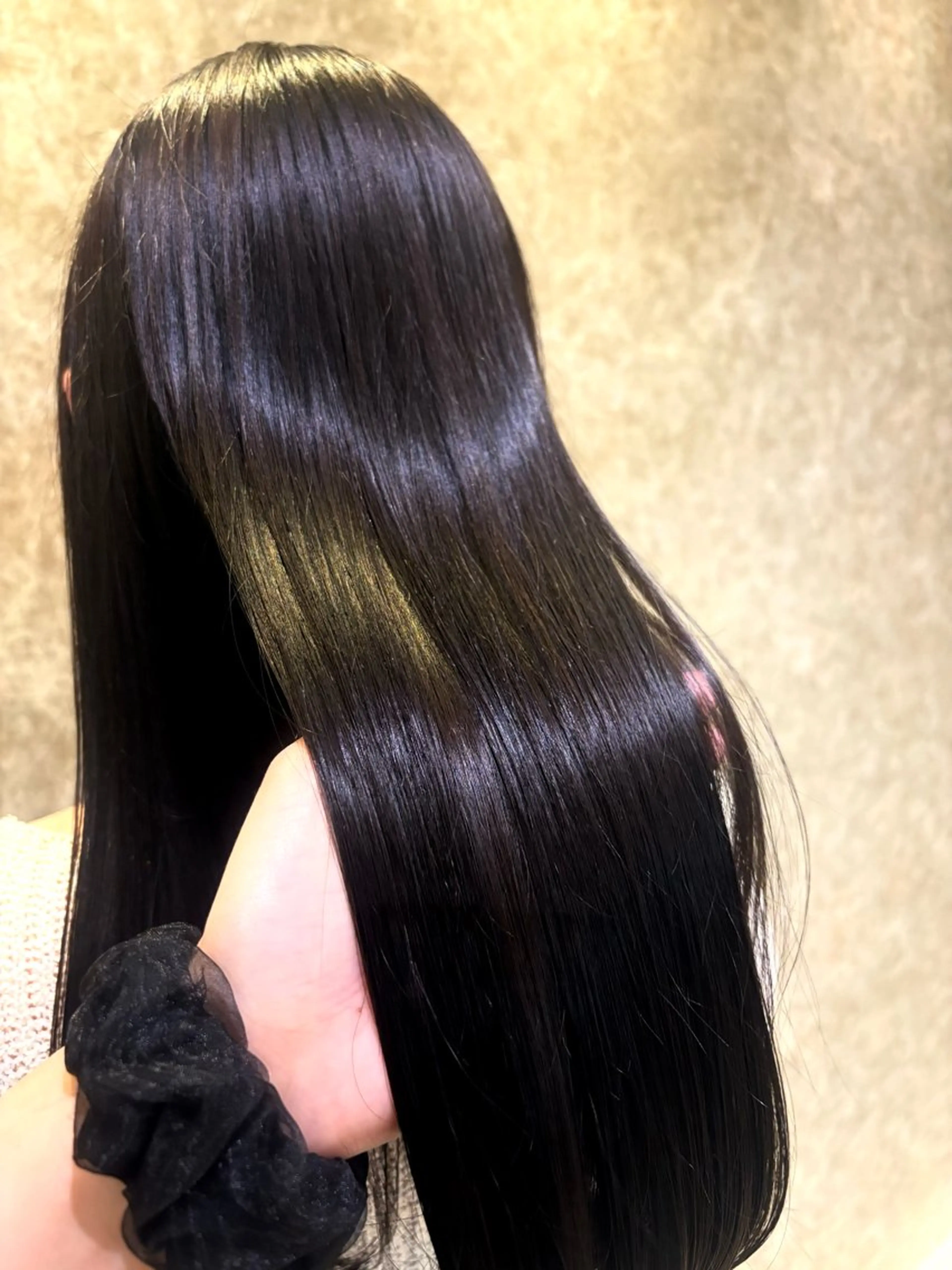 ロング カラー カット ヘアカラー トリートメント アベ ミスズのヘアスタイル