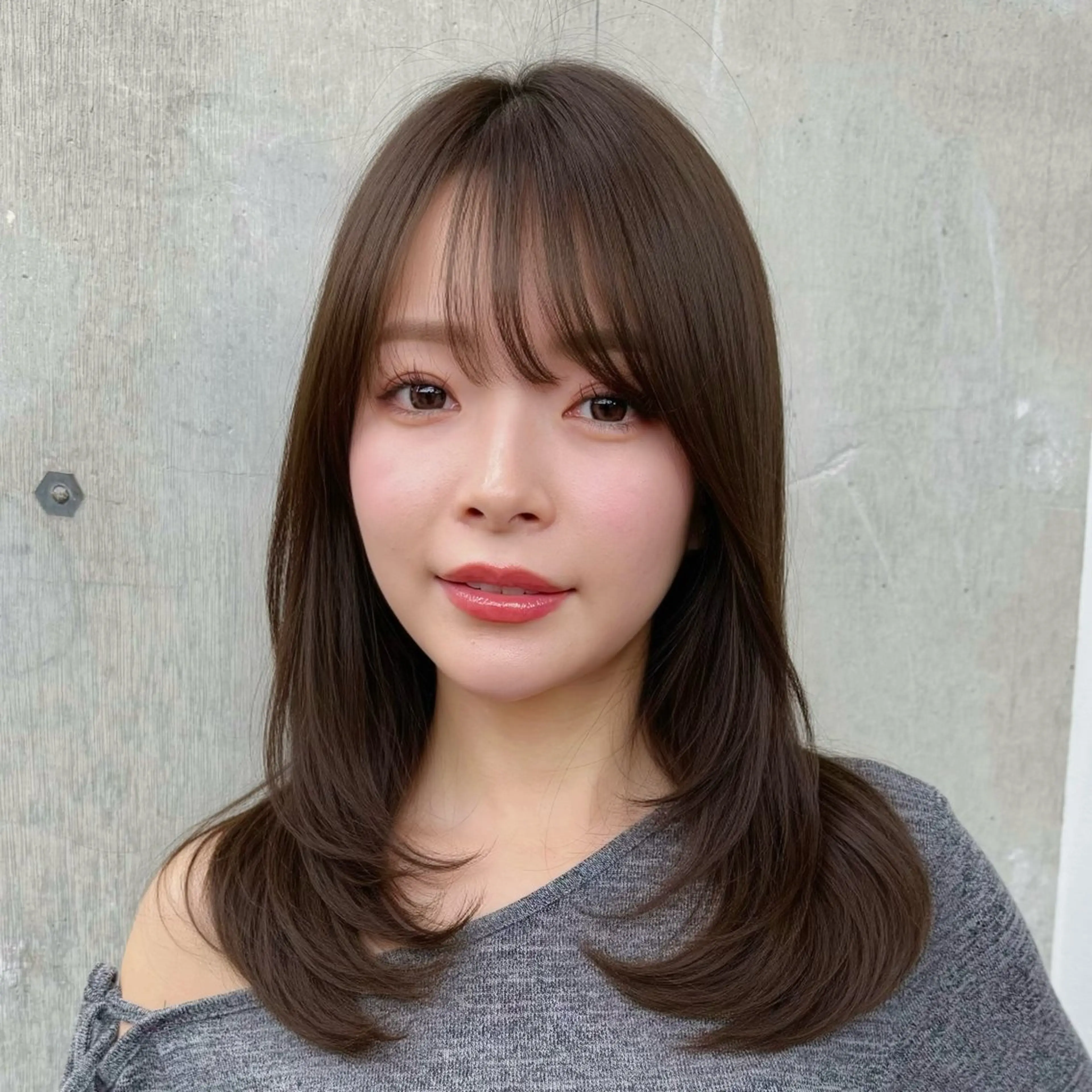 ミディアム カラー 柔らかいレイヤー🌿 大人ヘア/みっきーのヘアスタイル