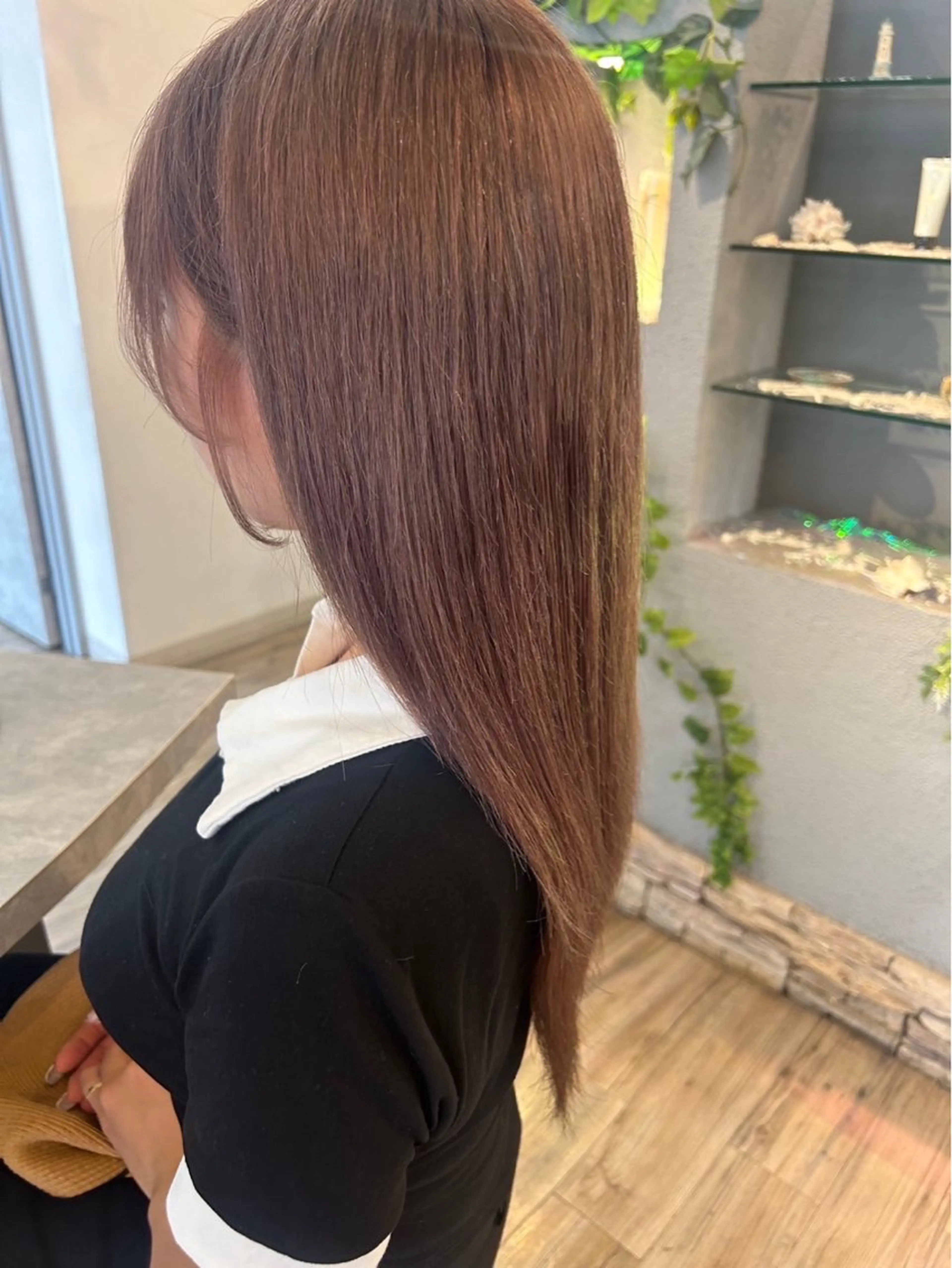 セミロング カラー ブリーチ／ヘアセット 🪞🌙minamiのヘアスタイル