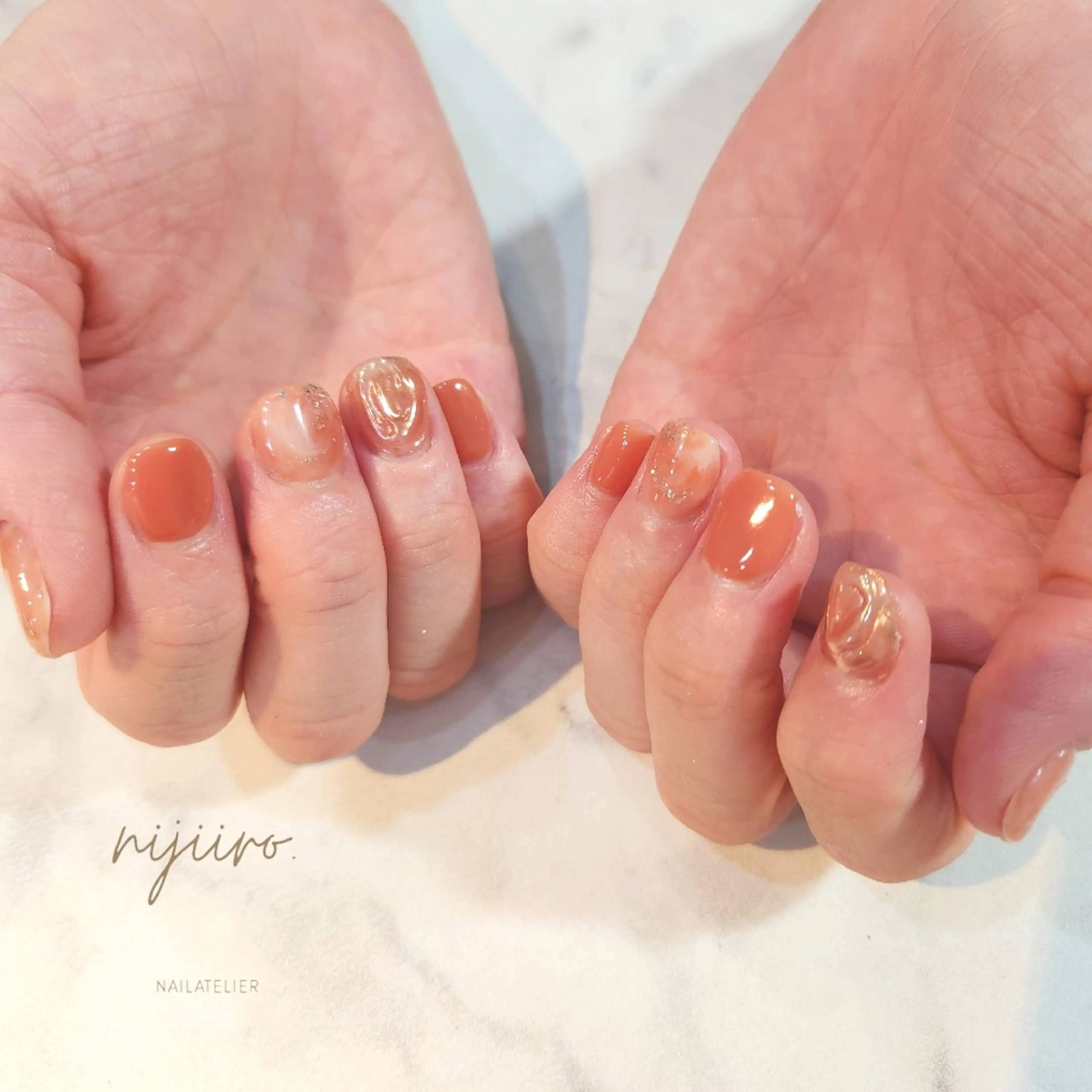 ネイル ハンドネイル nailatelier nijiiro.所属・nijiiro🌈 サトウのネイルデザイン