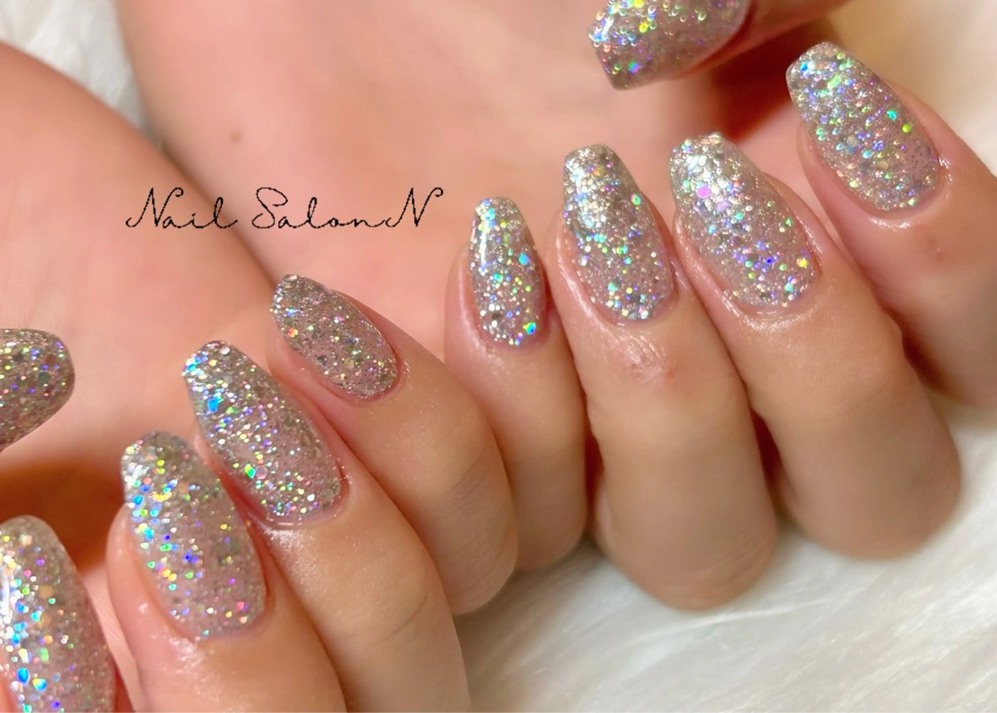 【初回クーポン・オフ込み★1年来店ない方も可】ハンド 選べるワンカラー・ラメグラ5500円の写真