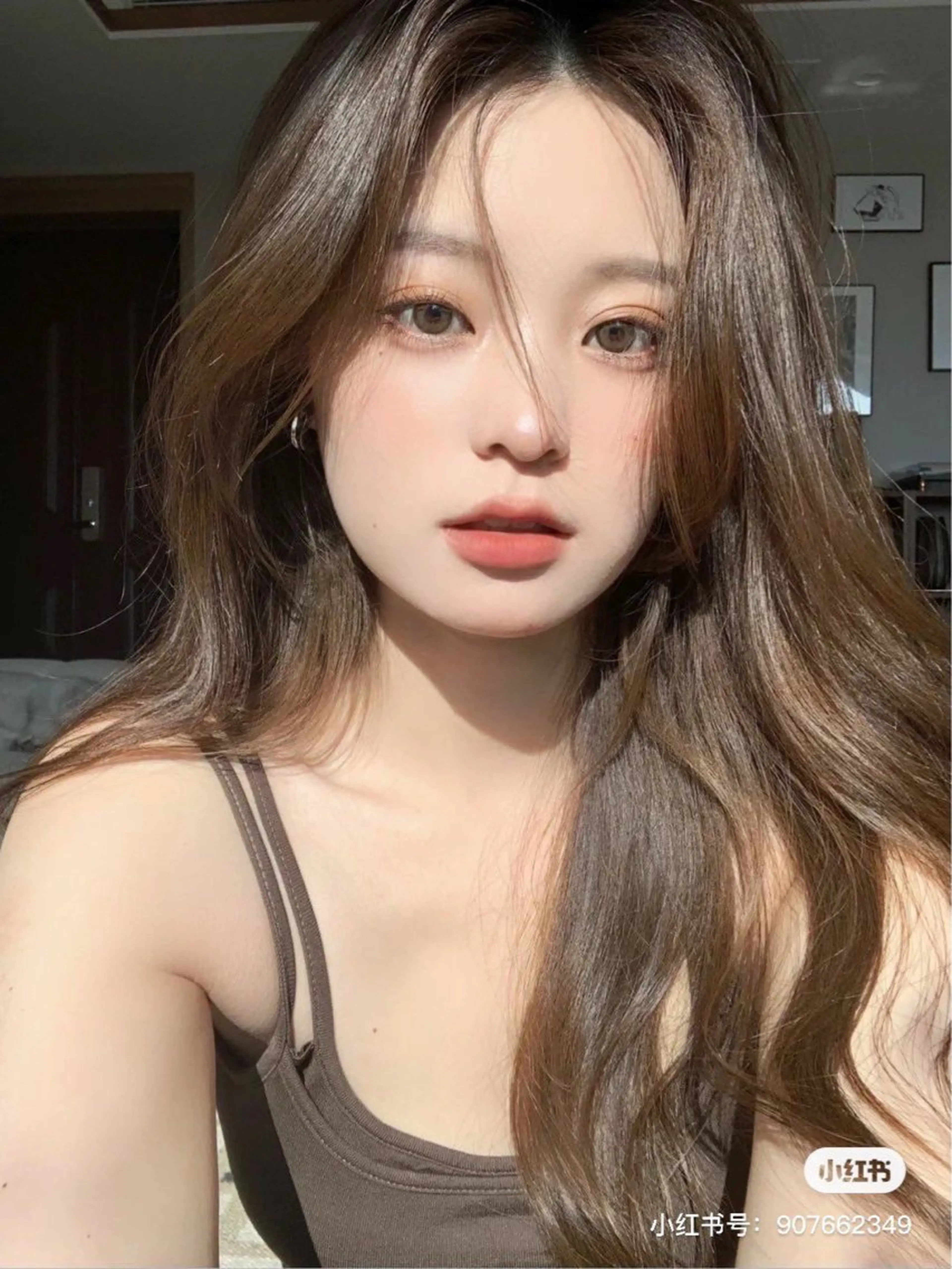 ロング カット パーマ 韓国ヘア🇰🇷 YURIYAのヘアスタイル