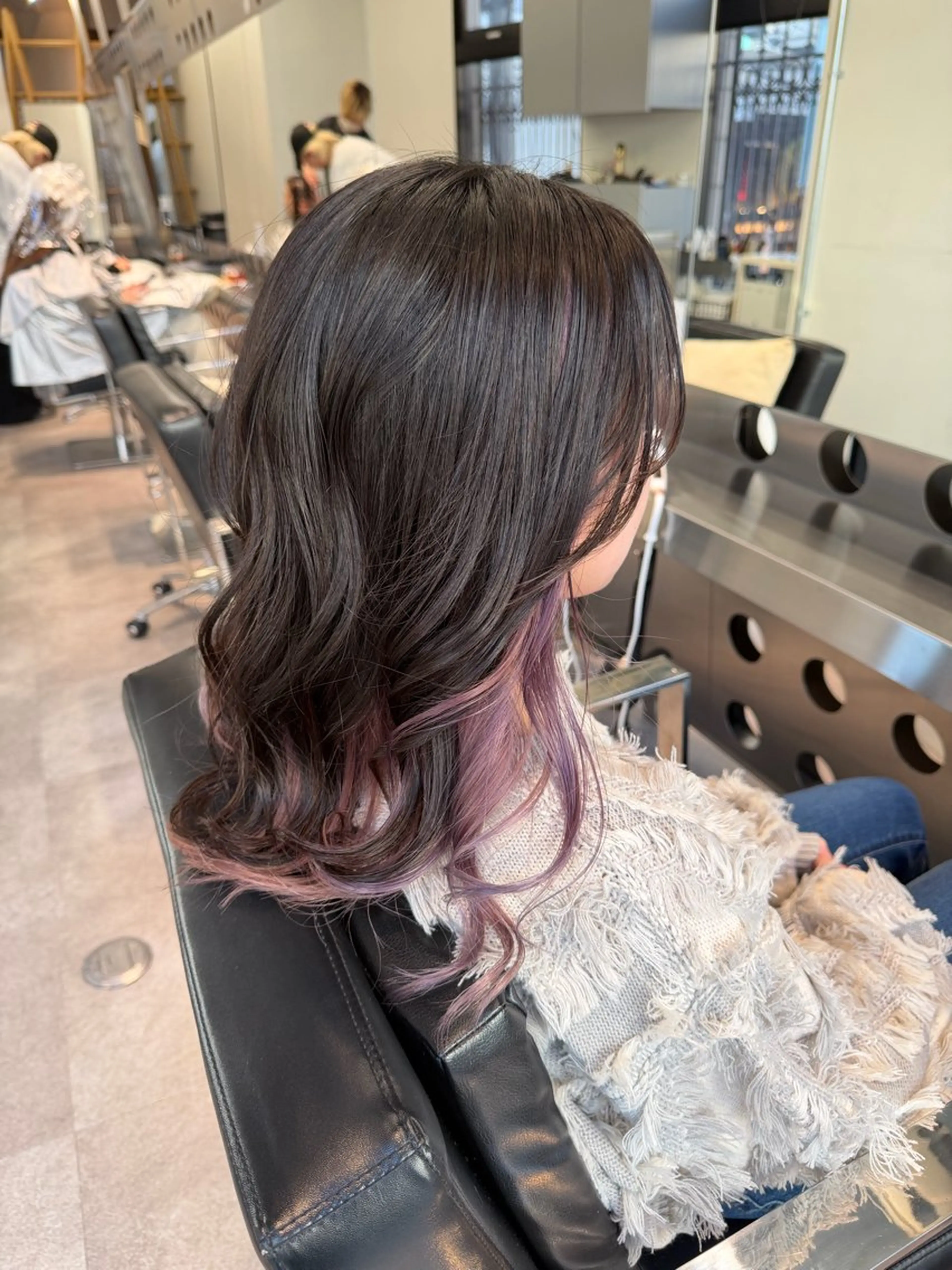 ミディアム ヘアカラー 艶髪/ヘアアレンジ 湖香(コノカ)のヘアスタイル