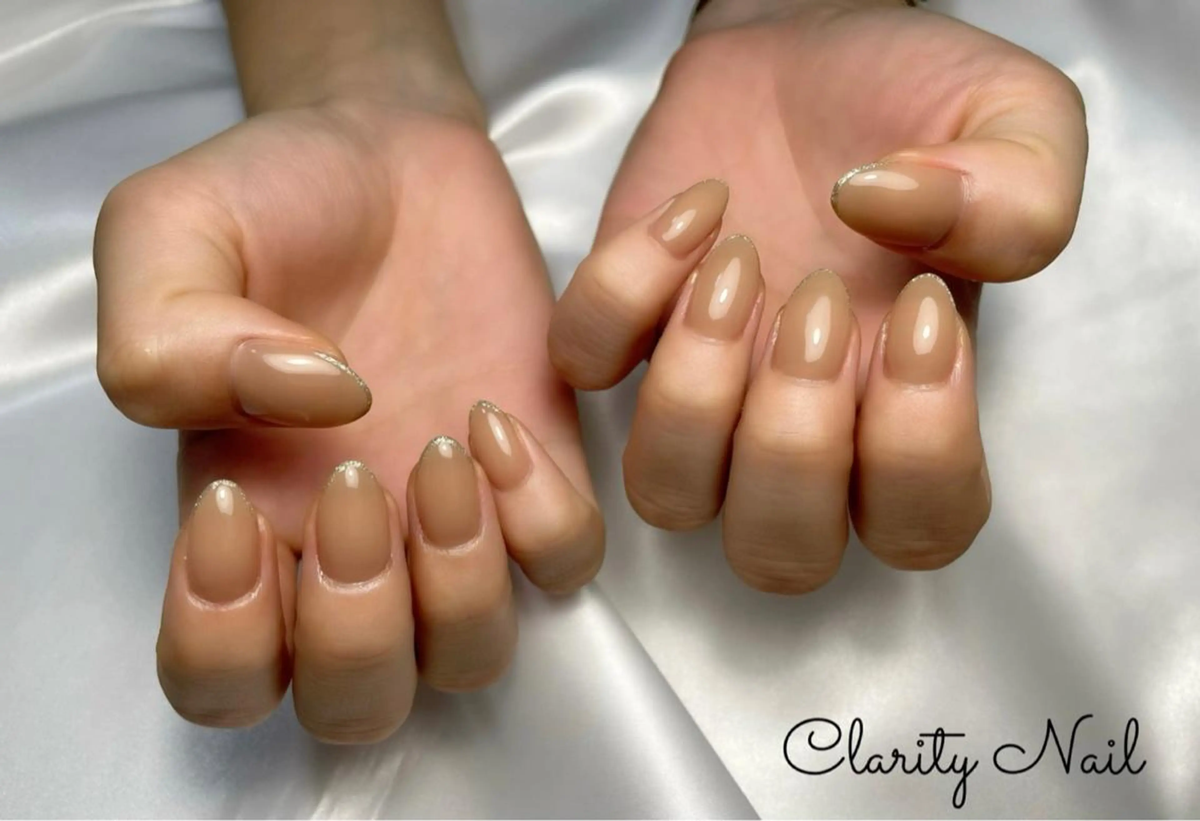 ネイル ラメ(グリッター) ワンカラーネイル ハンドネイル Clarity Nailのネイルデザイン