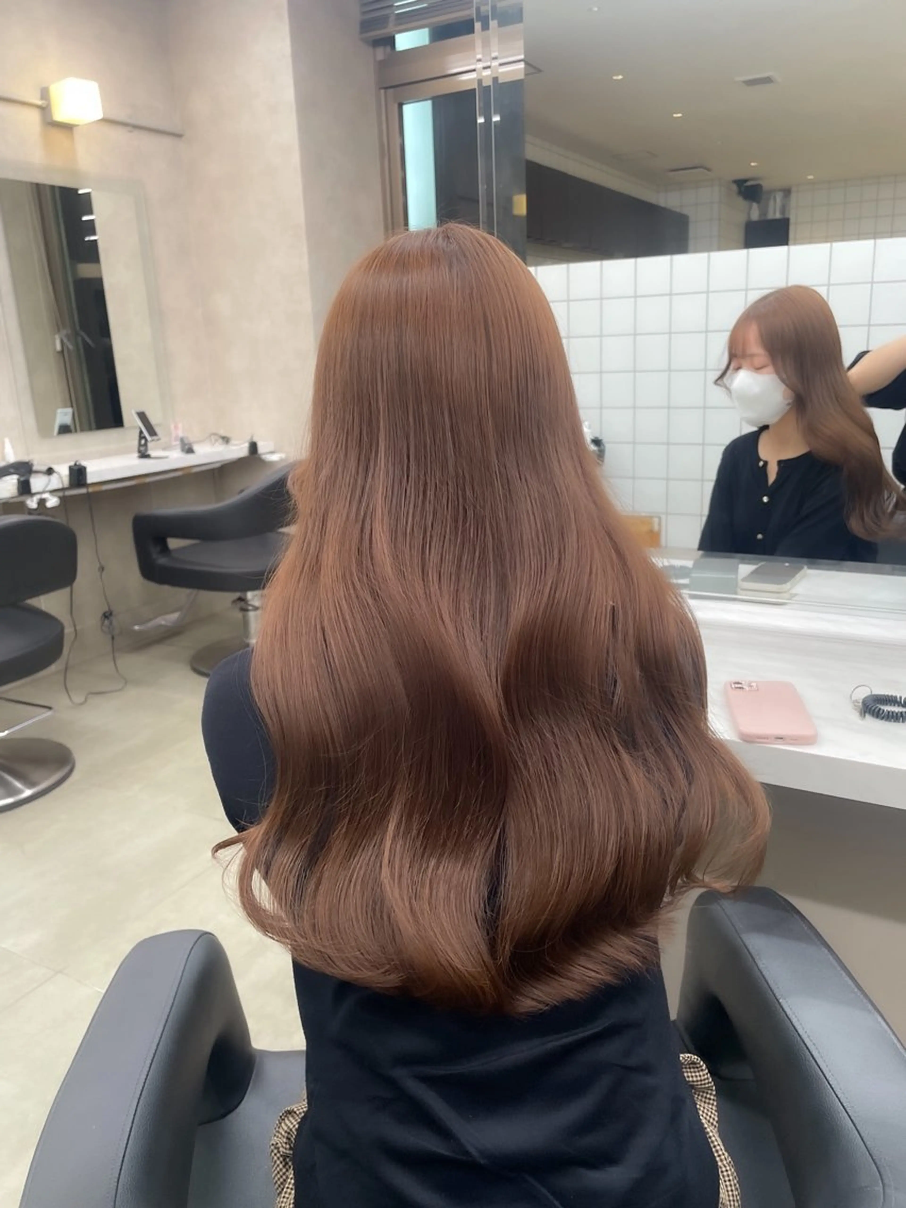 ロング ヘアカラー トリートメント 🤍透明感/韓国風/ レイヤー/優大🤍のヘアスタイル