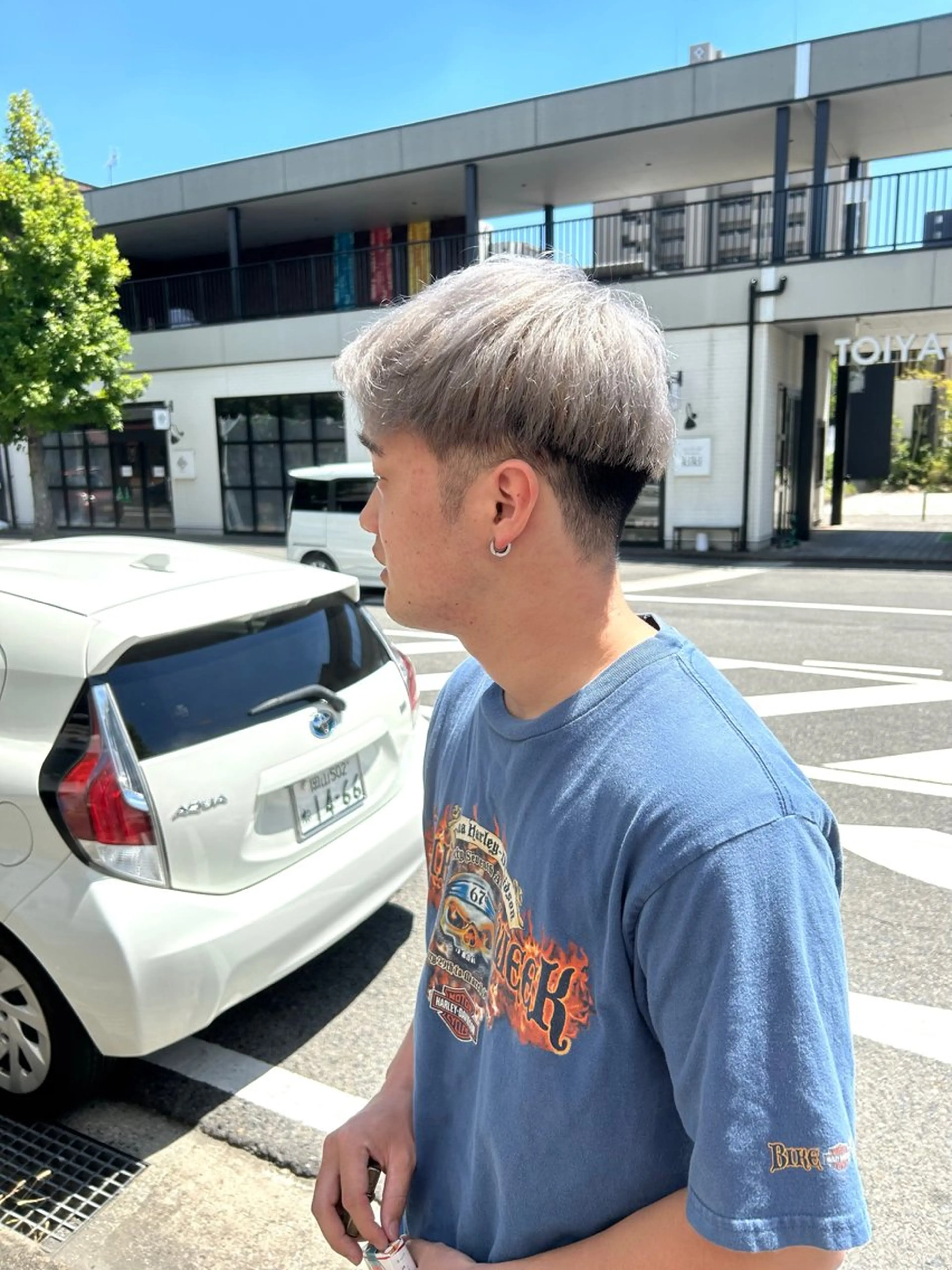 ショート ヘアカラー 問屋町chapter 日笠快生のヘアスタイル