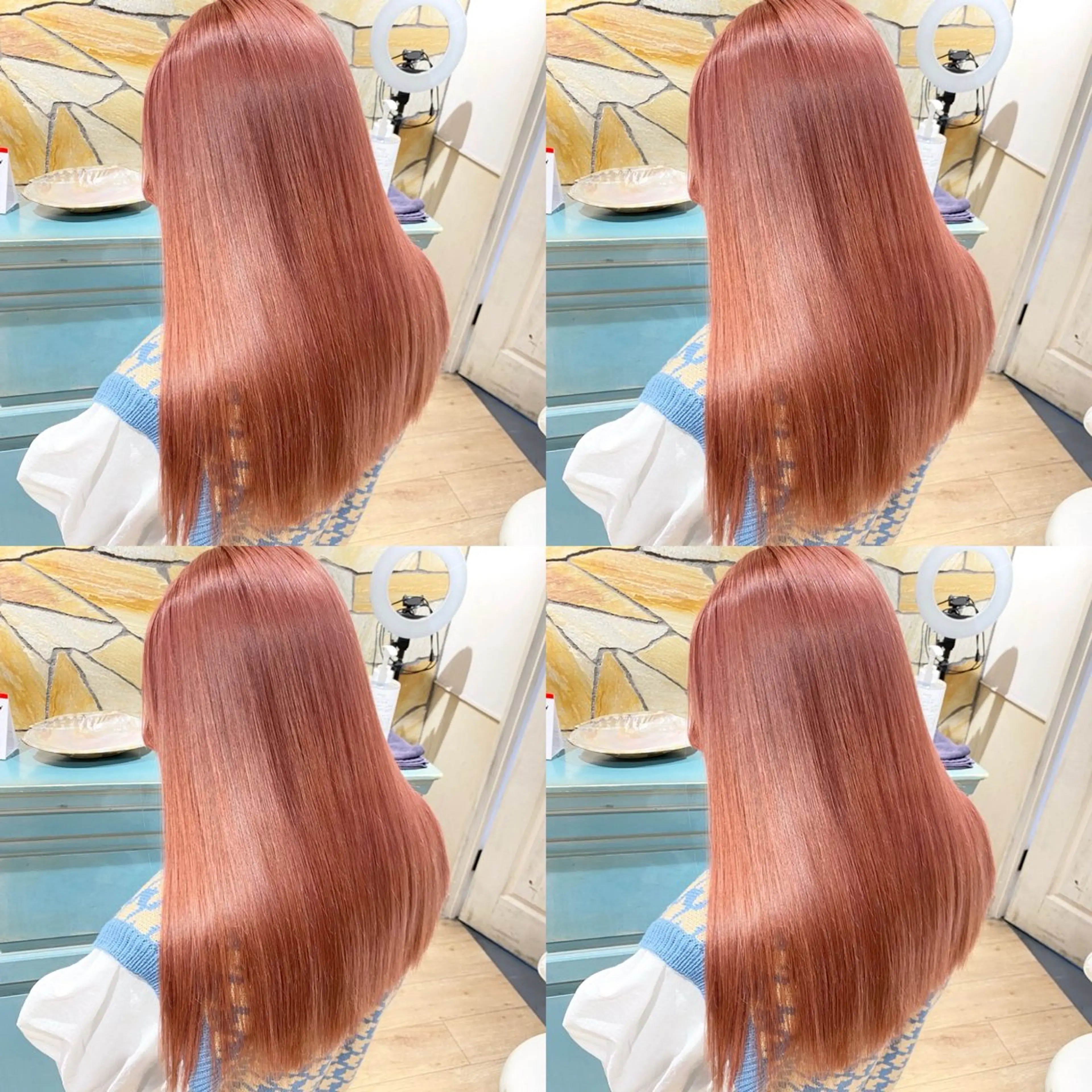 ロング カラー ピンクカラー 髪質改善 韓国風ヘア カット ヘアカラー トリートメント 店長✨️韓国ヘア✖️ 髪質改善カラー／純大のヘアスタイル