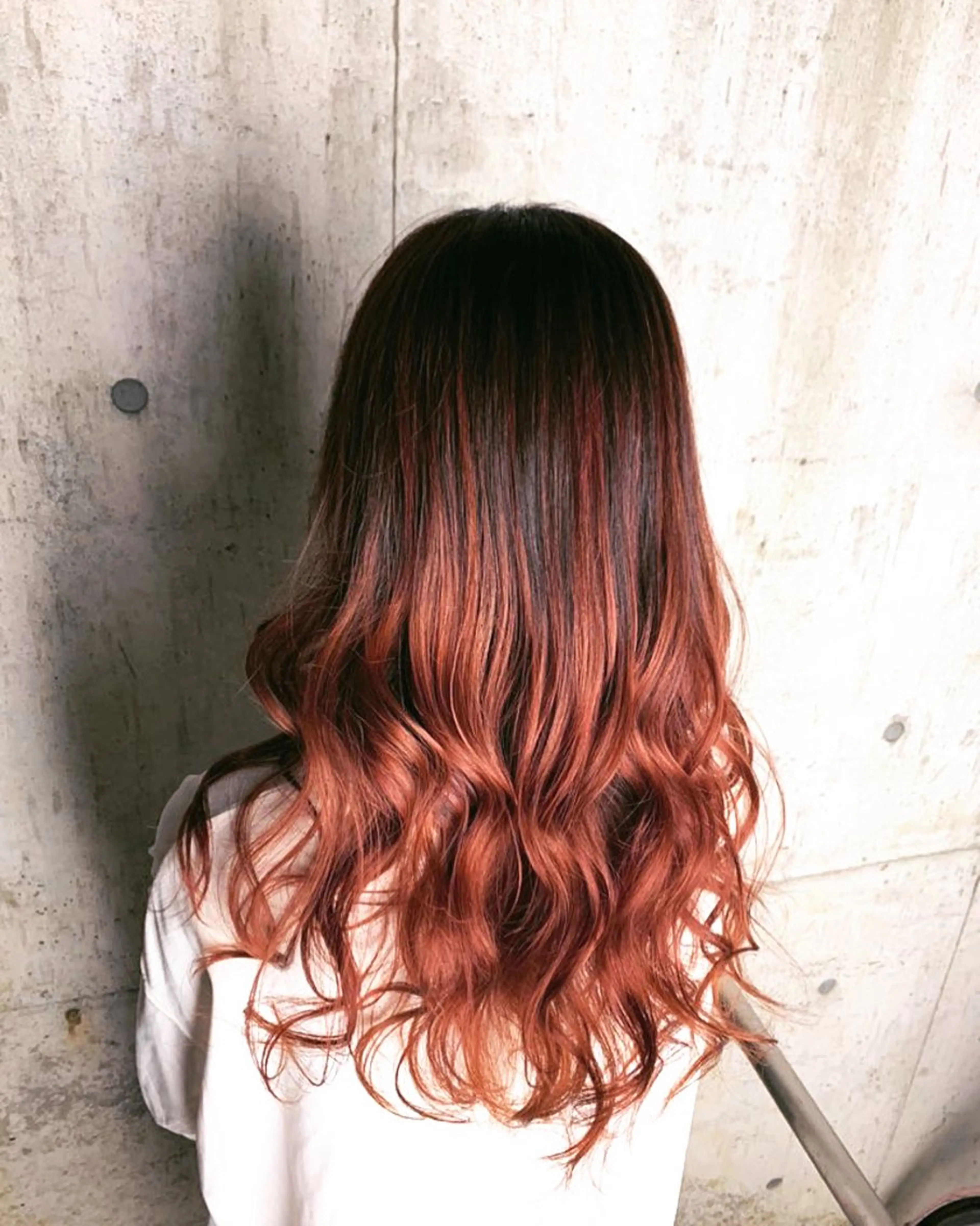 ロング カラー バレイヤージュ レイヤーカット ヘアカラー トリートメント La fith hair bath ラフィスヘアーバース所属・御坂 (ミサカ)のヘアスタイル