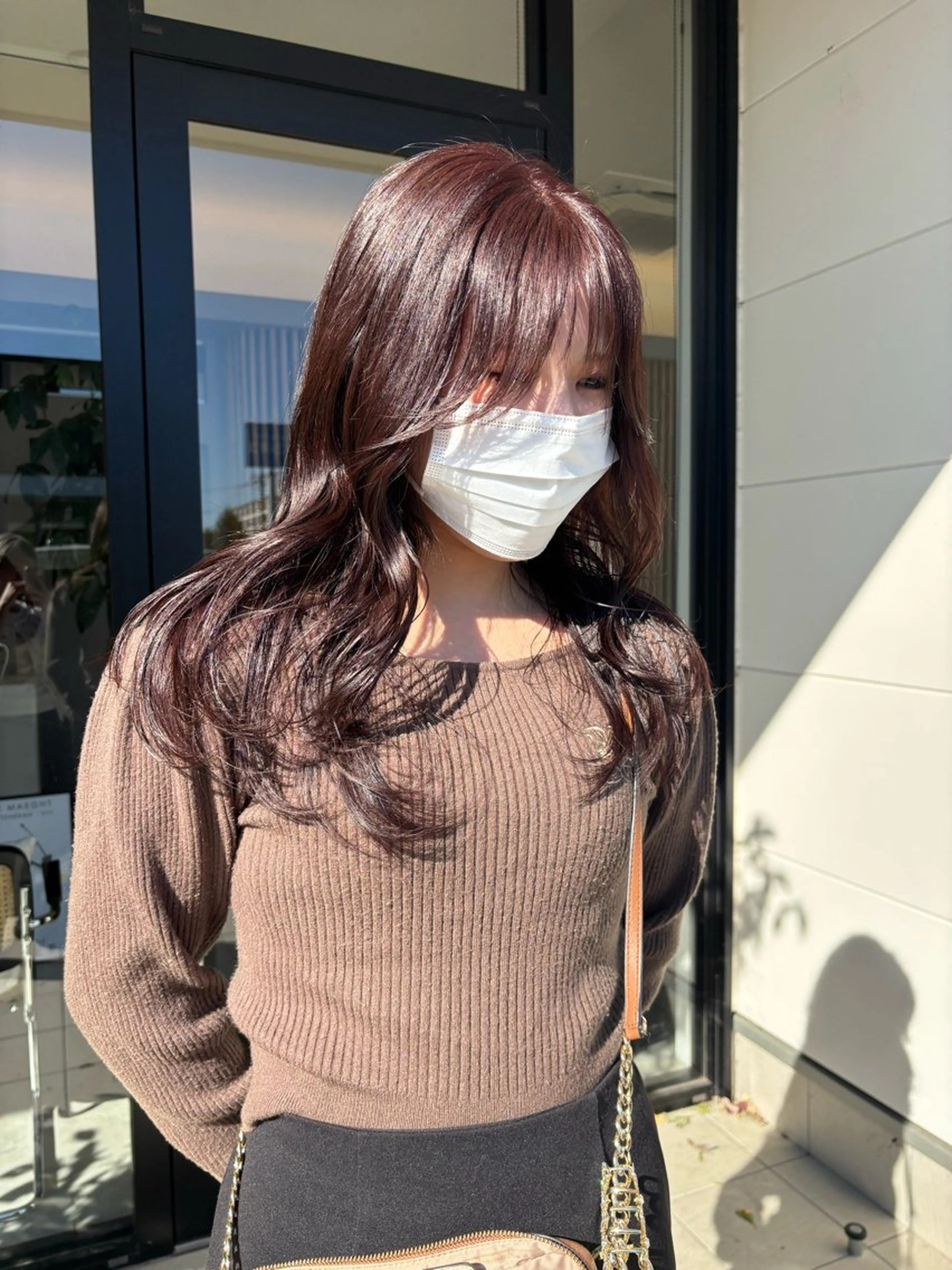 ロング カラー ブラウンカラー レッドカラー niil所属・miyu /niilのヘアスタイル