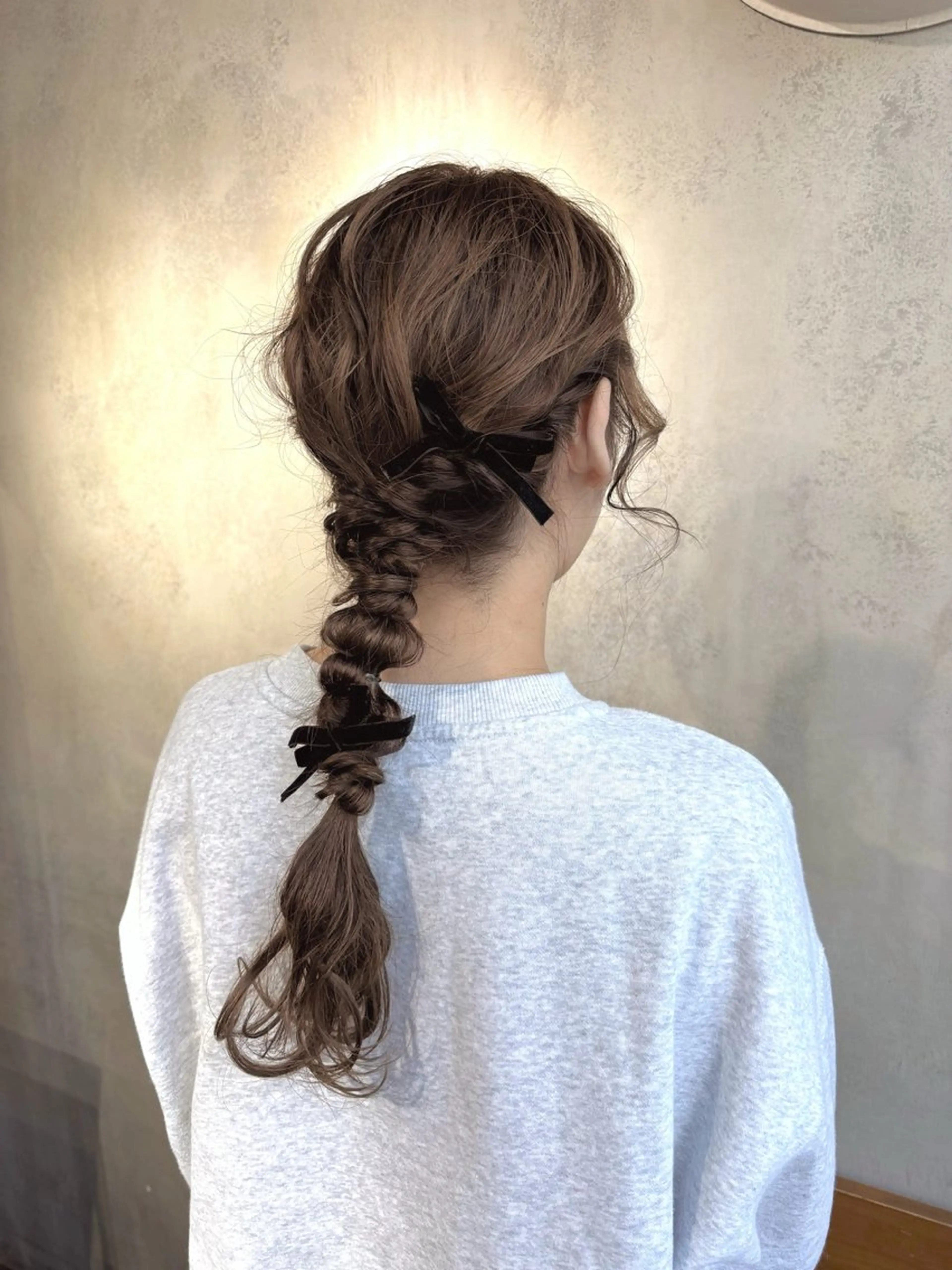 ヘアアレンジ ヘアセット 梅田美容室 山崎海波のヘアスタイル