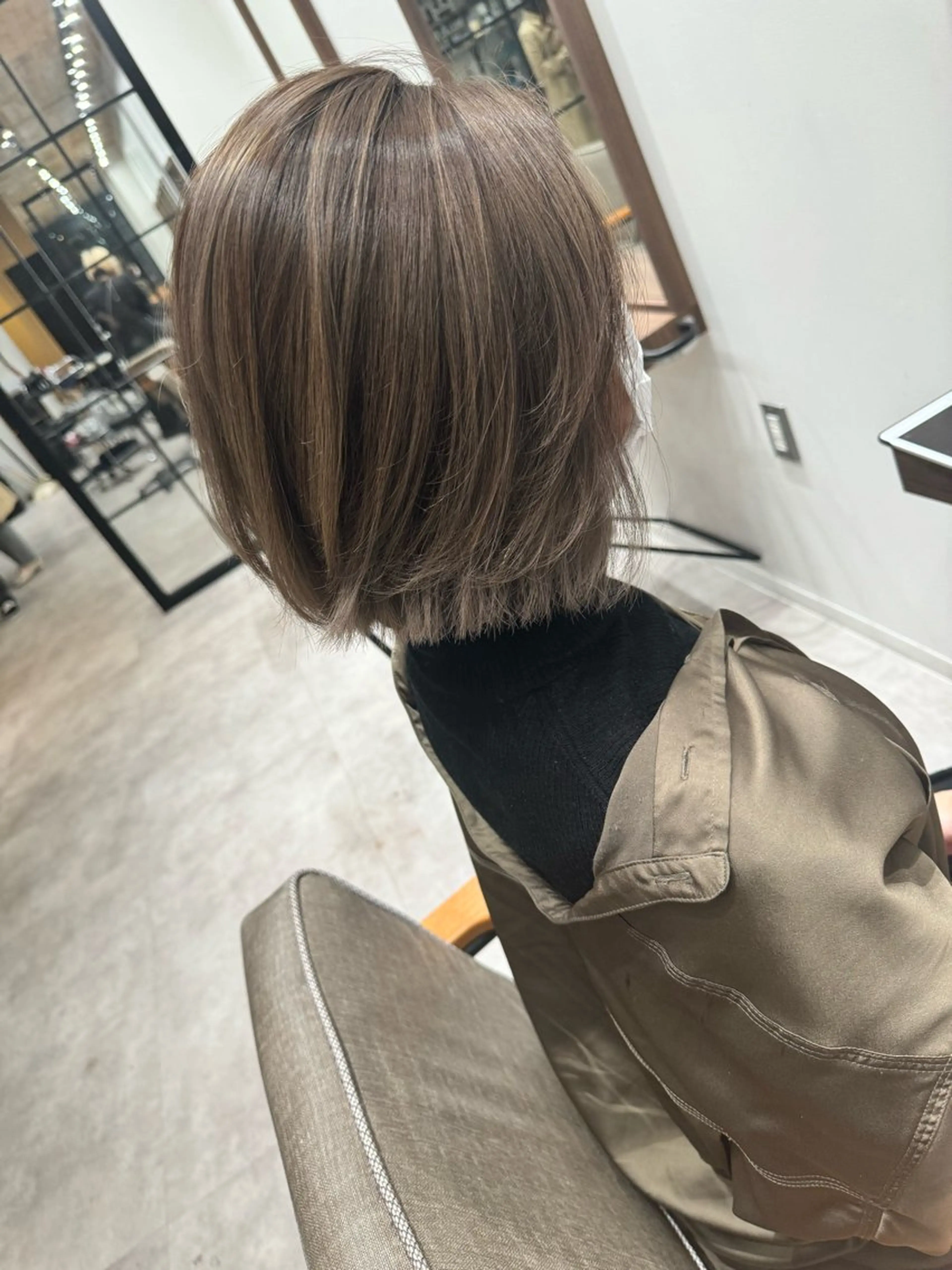 ミディアム カラー ヘアカラー 髪質改善/ ブリーチ/中尾のヘアスタイル