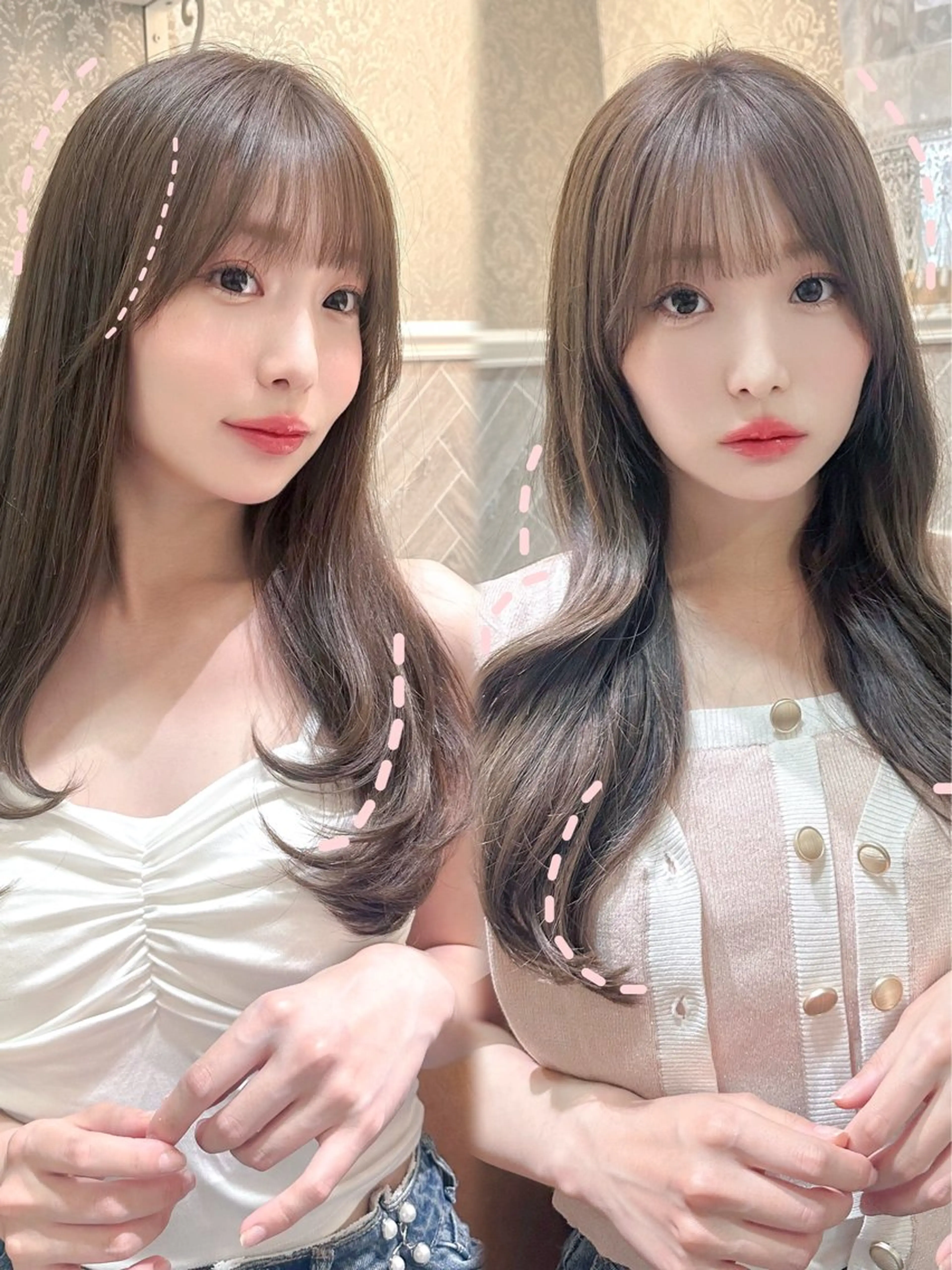 🩵韓国風レイヤーカット❄️+✨内部補修トリートメント【Refa ヴィーナ無料🫧】の写真