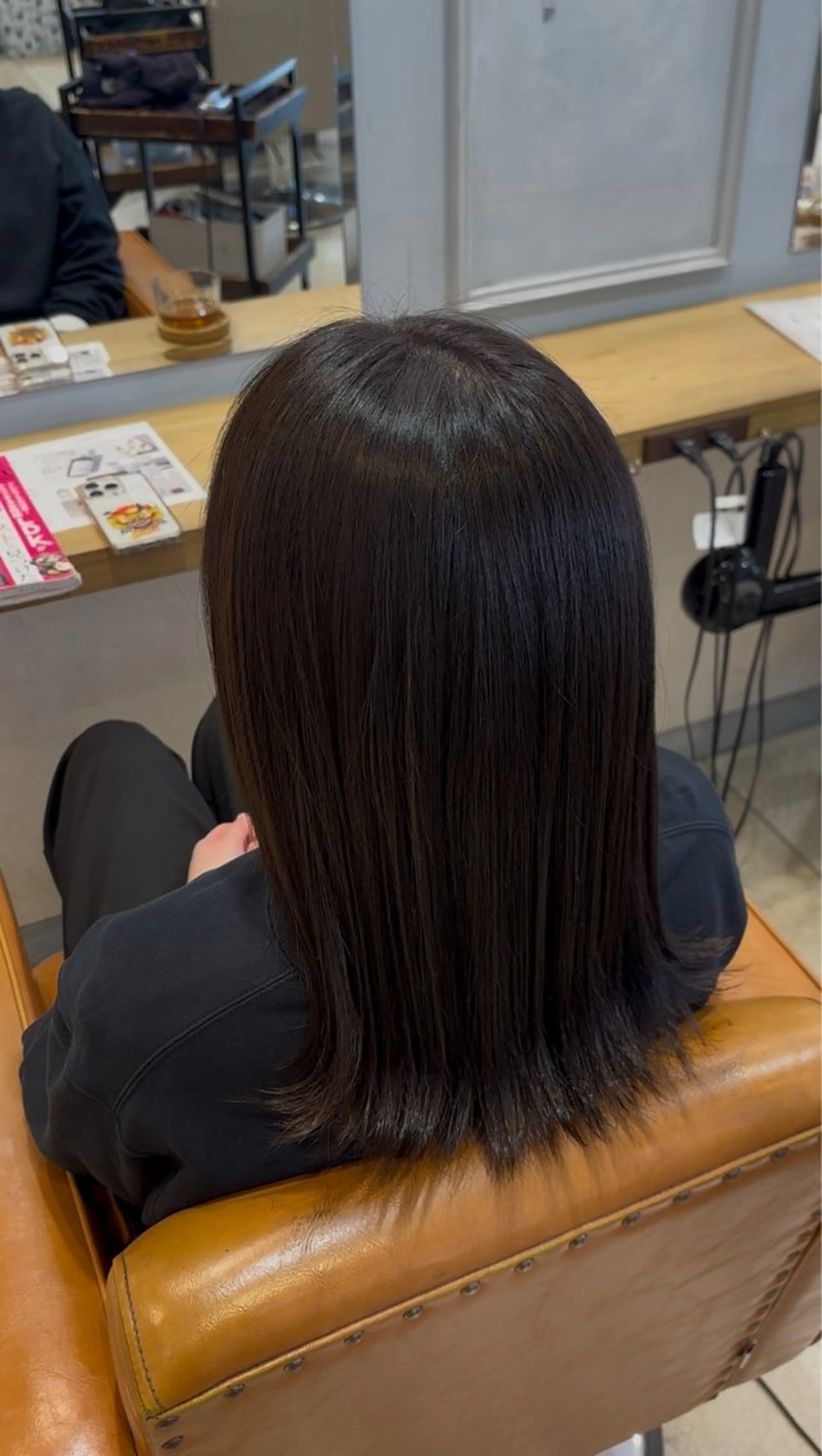 ミディアム カラー ヘアカラー 万司 来望のヘアスタイル