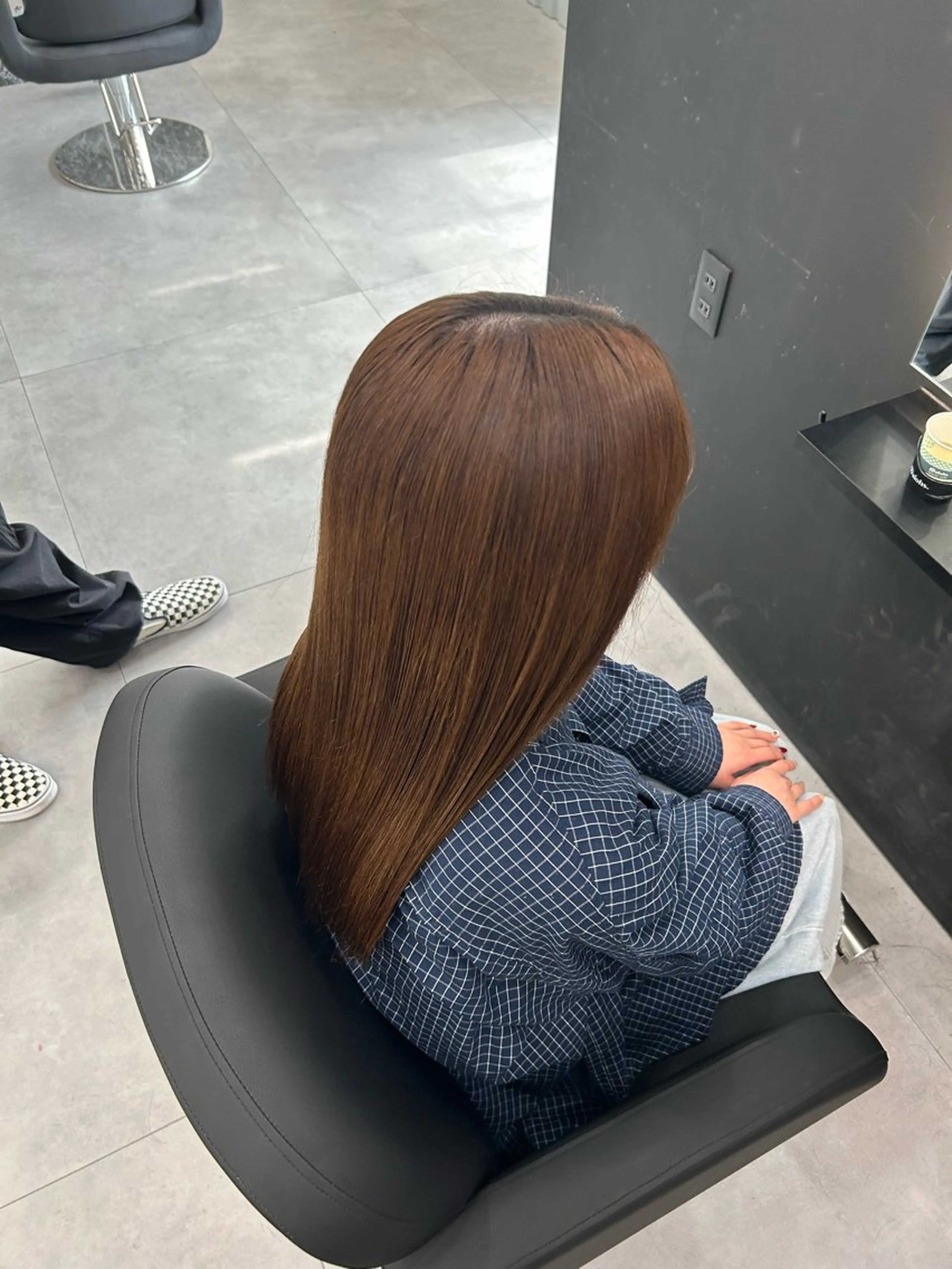 セミロング 縮毛矯正 山田 航平のヘアスタイル