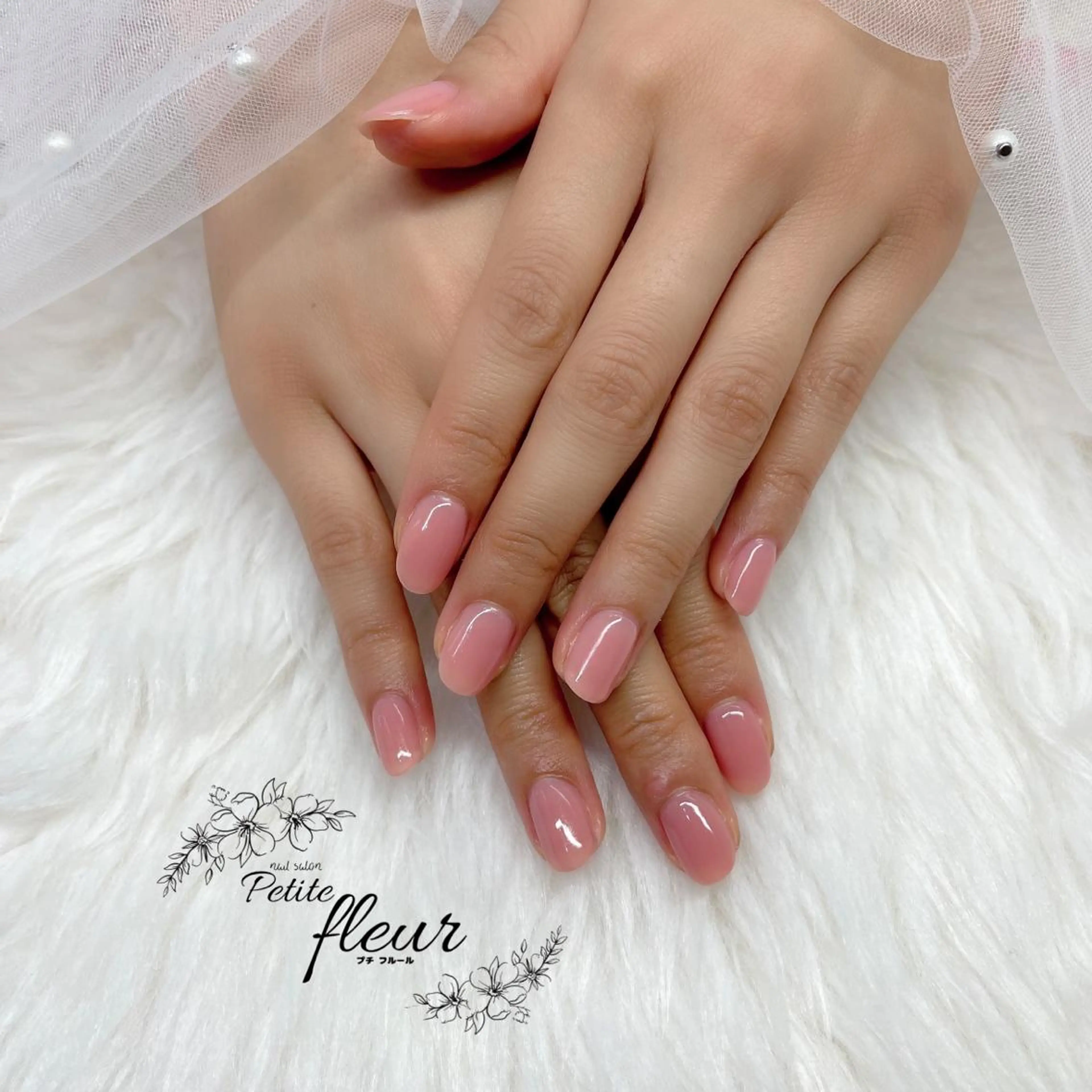 ネイル オフィスネイル ピンク ハンドネイル ❁⃘*。Petite fleur❁⃘*りさのネイルデザイン