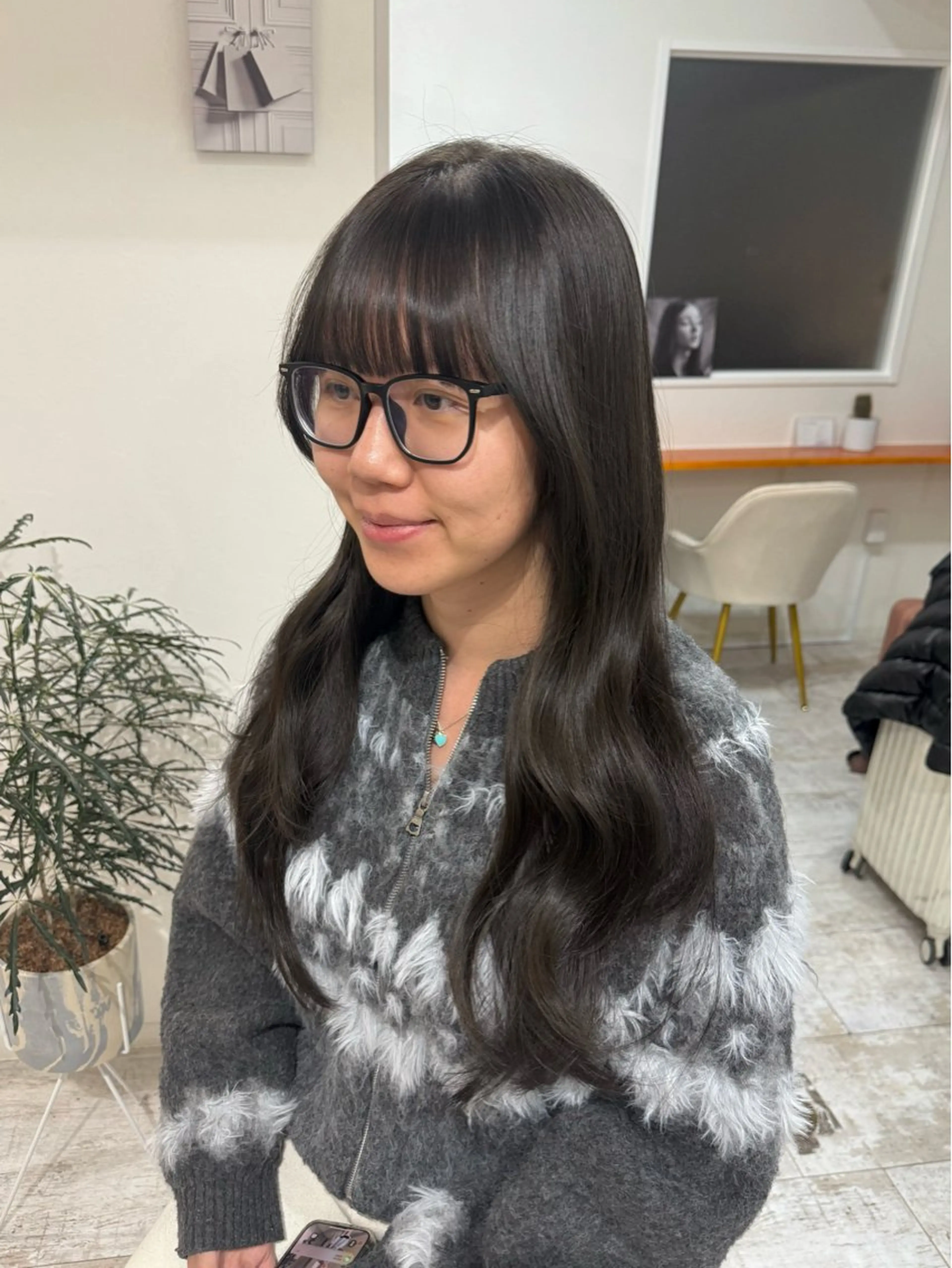 ロング カラー カット ヘアカラー トリートメント piLLon/ RYUKAのヘアスタイル