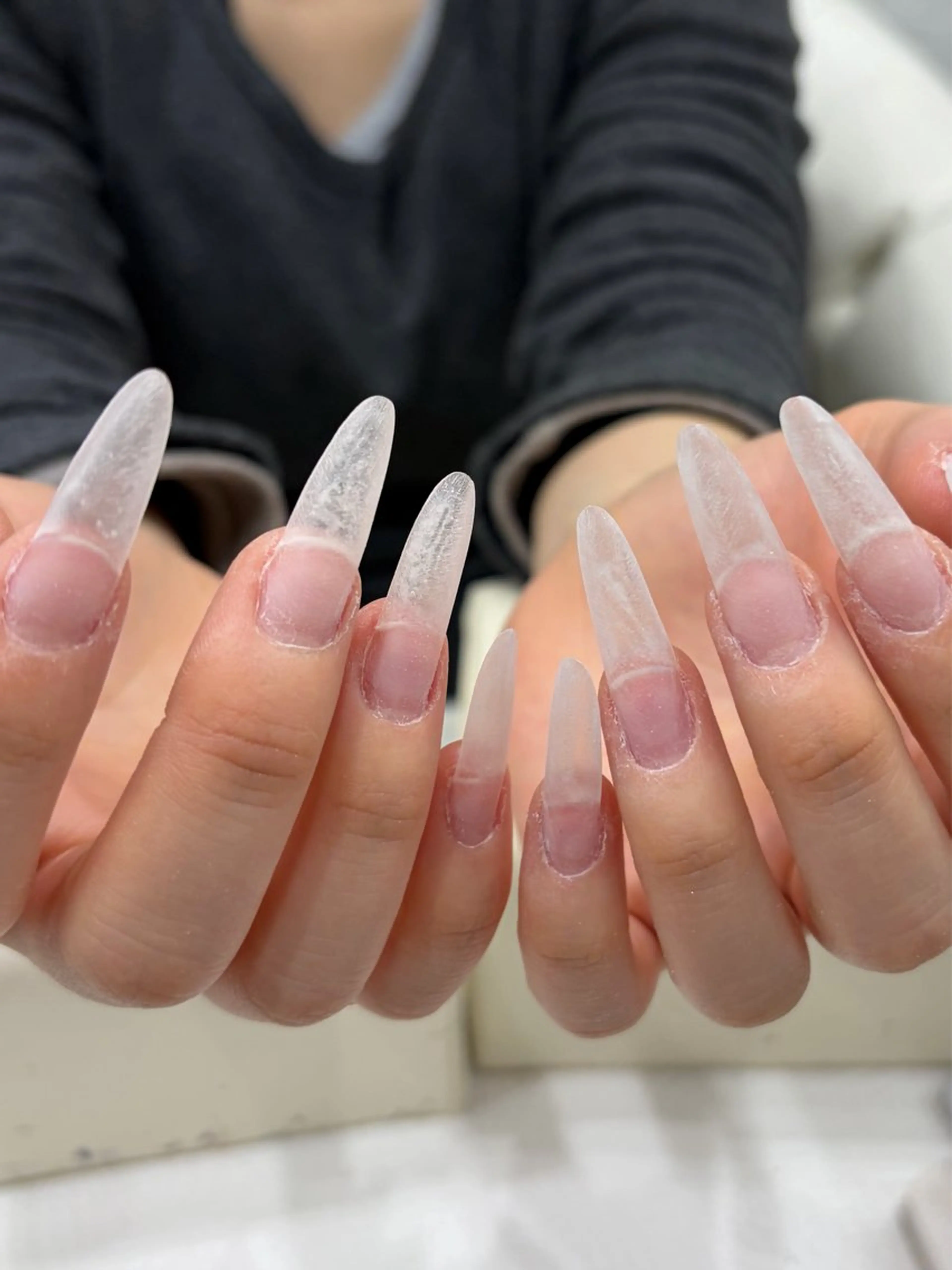 2/12 13時【オフ無アクリルスカルプ10本ワンカラー】🚨お爪の写真必須/トップ画像の長さ出せる方優先の写真